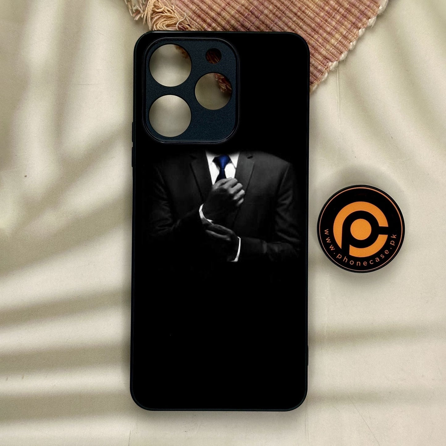 Realme Note 70 - Black Art Design 1 - Premium Metal Printed Soft Bumper Shock Proof Case