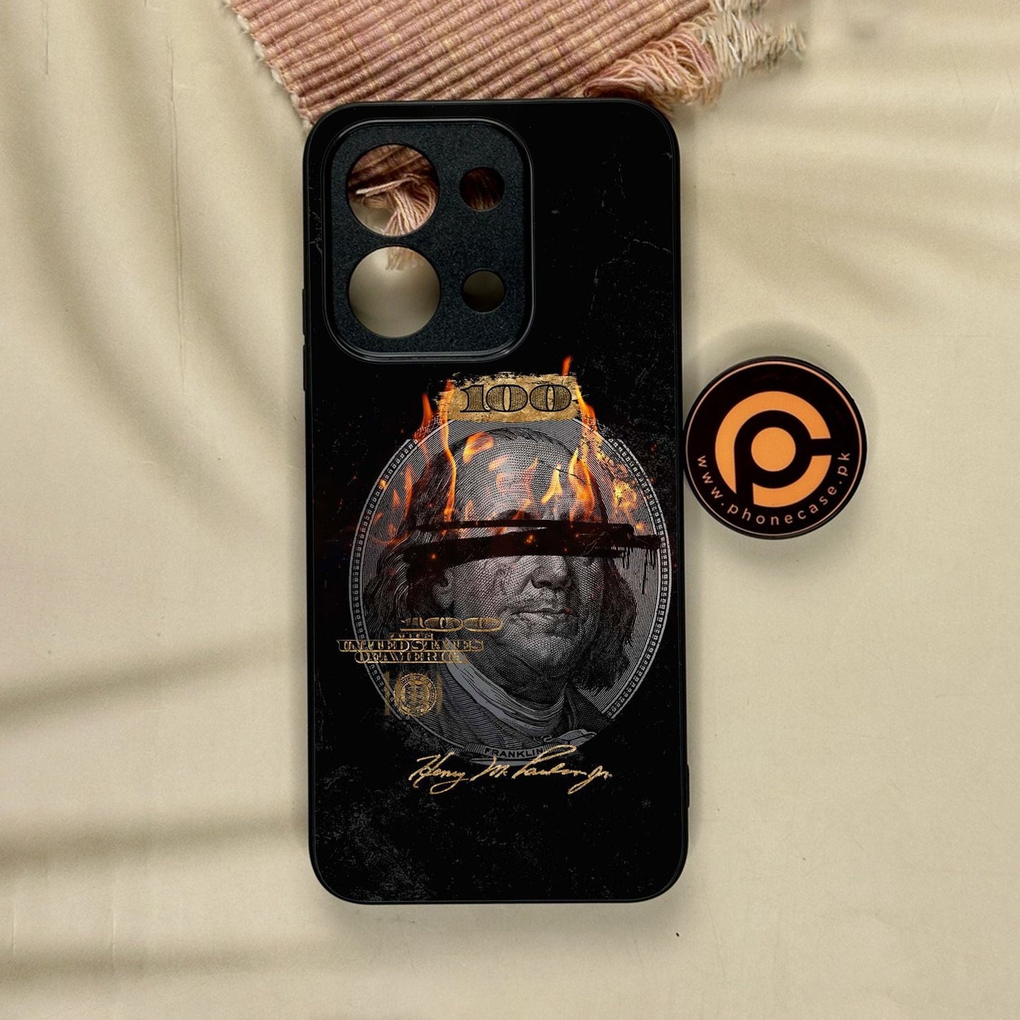 Xiaomi Redmi 15C - Dollar Design 10 - Premium Metal Printed Soft Bumper Shock Proof Case