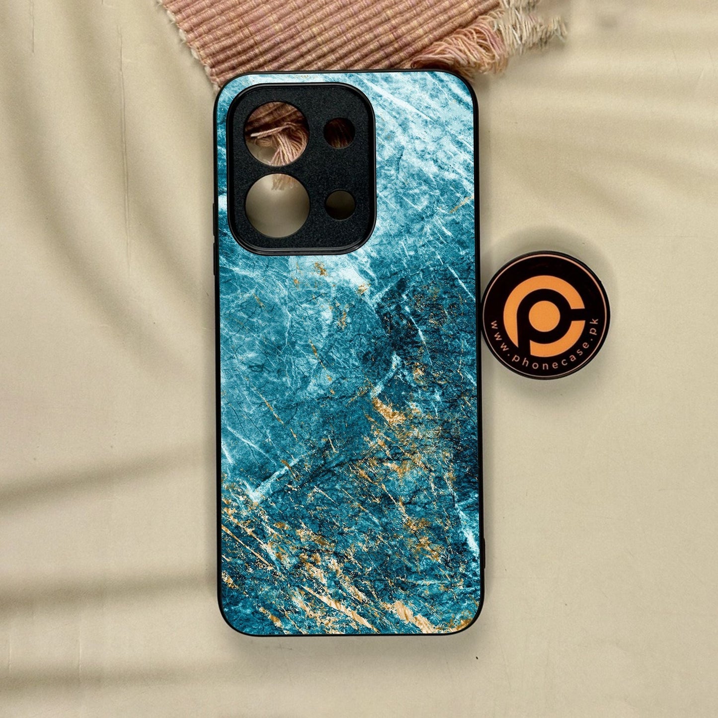 Xiaomi Redmi 15C - Blue 2.0 Design 10 - Premium Metal Printed Soft Bumper Shock Proof Case