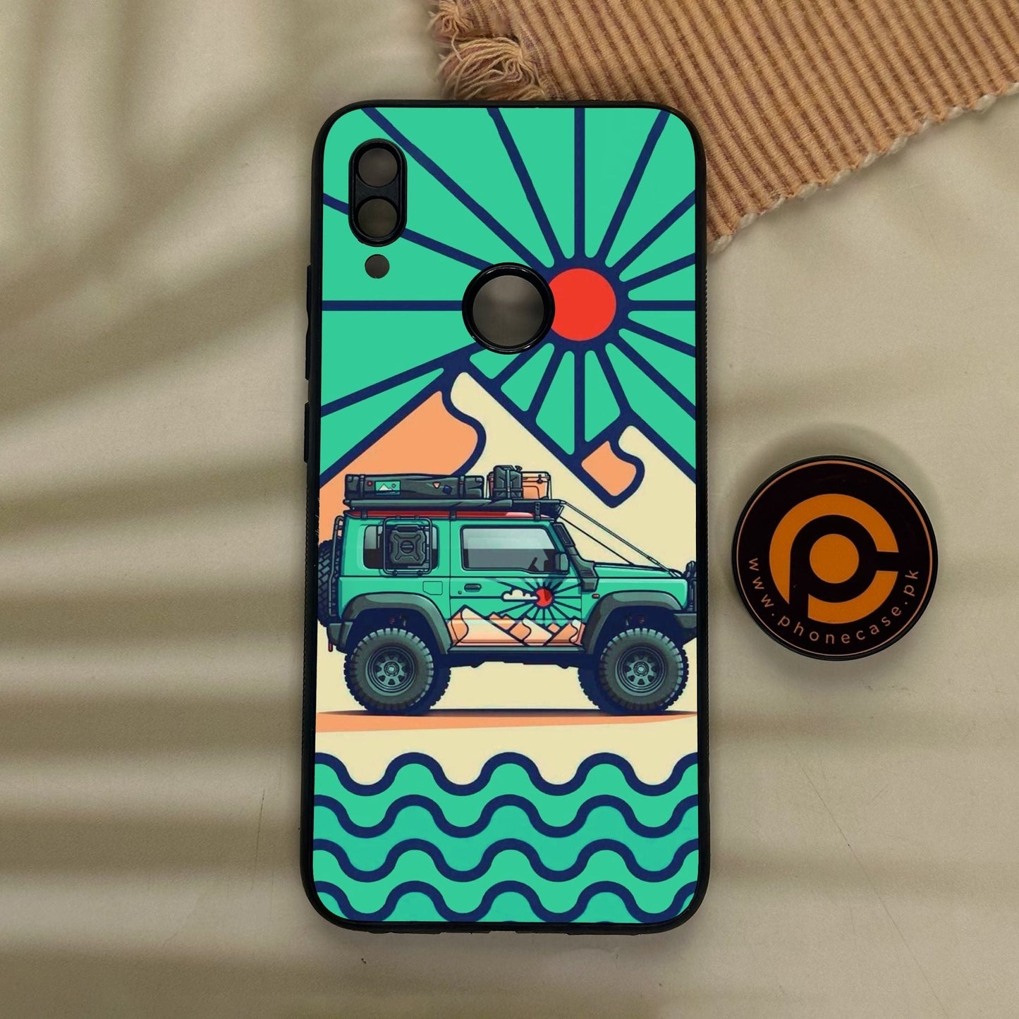 Redmi Note 7 - Suzuki Jimny Design - Premium Metal Printed Soft Bumper Shock Proof Case