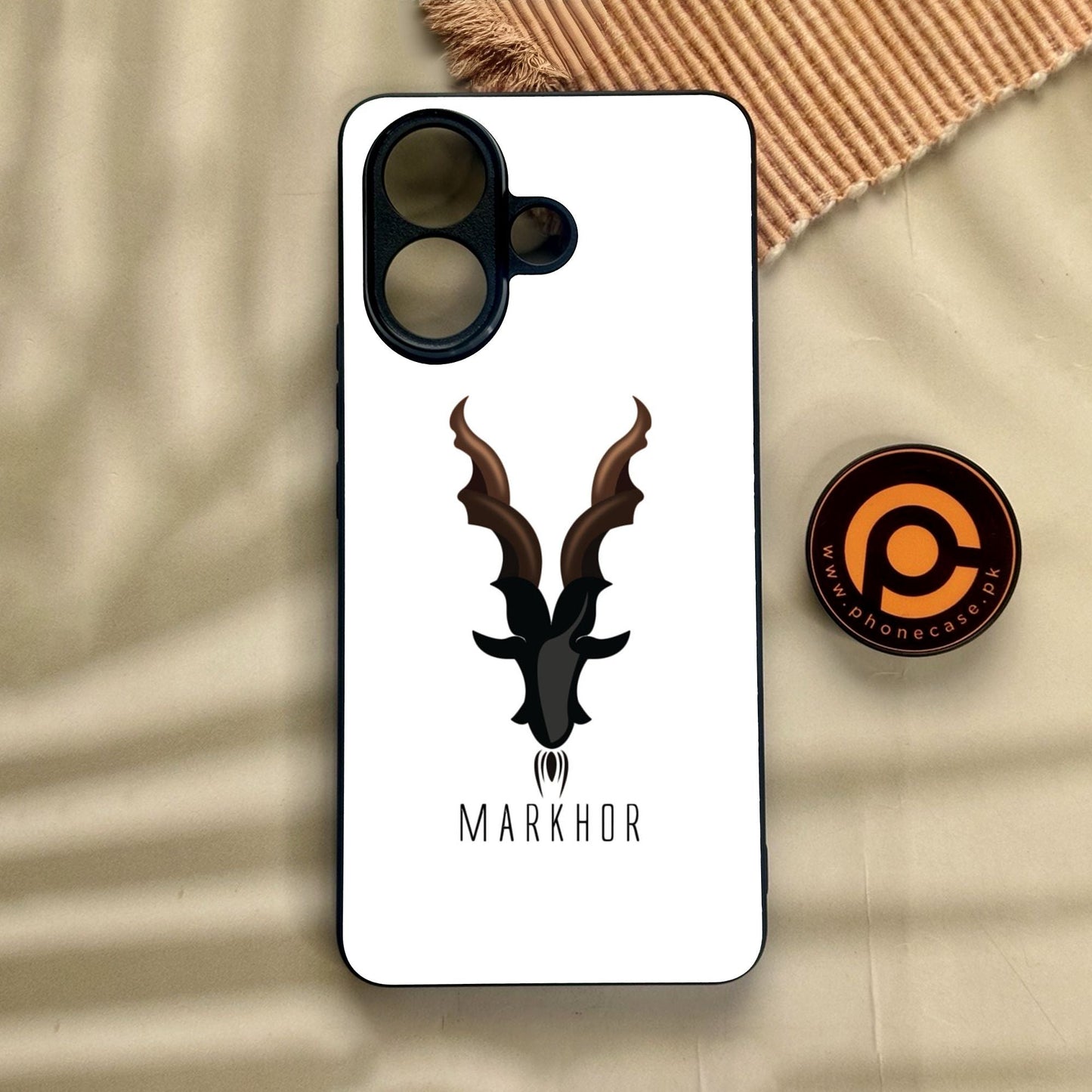 Vivo V60 Lite - Markhor Design 2 - Premium Metal Printed Soft Bumper Shock Proof Case