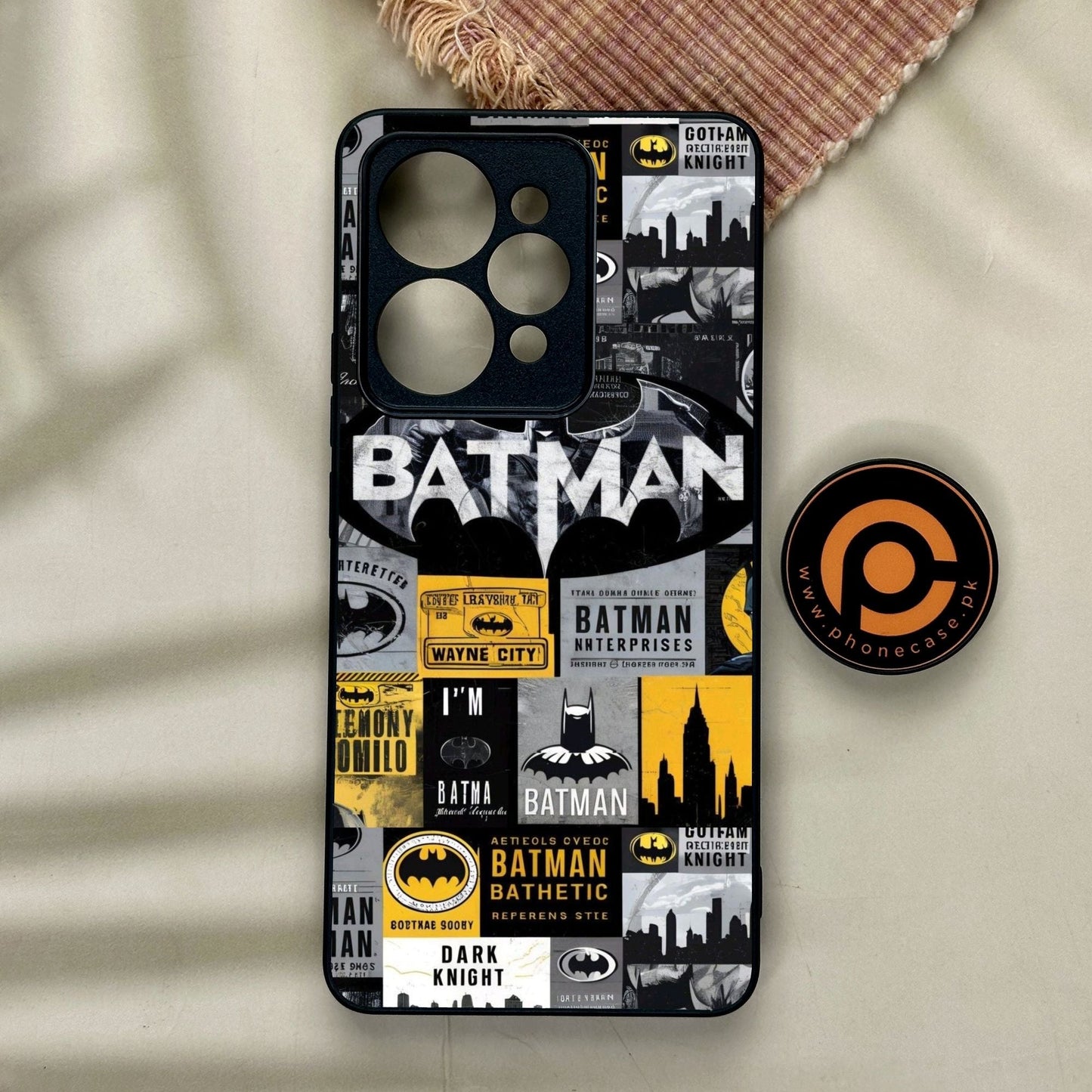Realme 15 - The Gotham Collage - Premium Metal Printed Soft Bumper Shock Proof Case