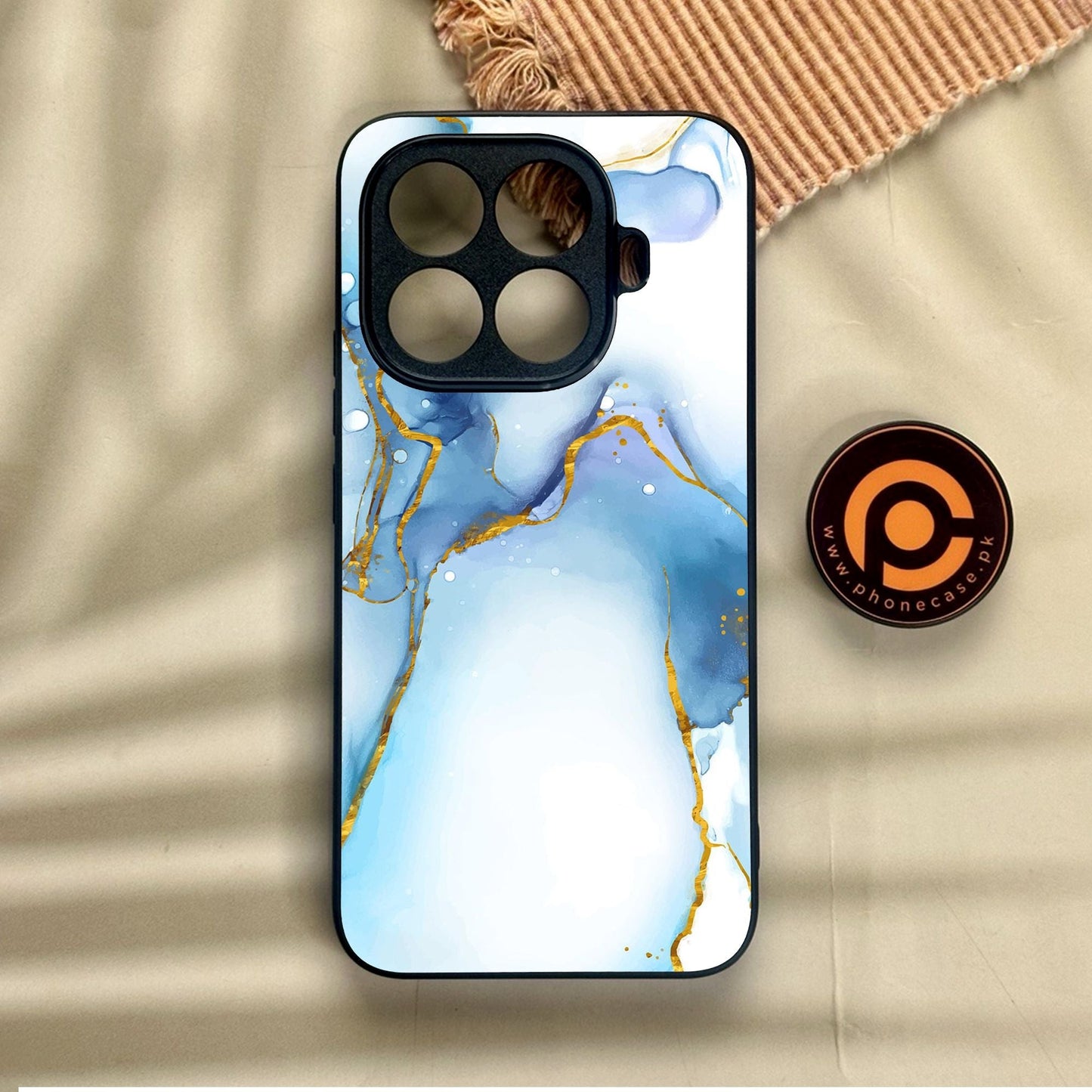 Xiaomi 15T Pro - Blue 2.0 Design 6 - Premium Metal Printed Soft Bumper Shock Proof Case