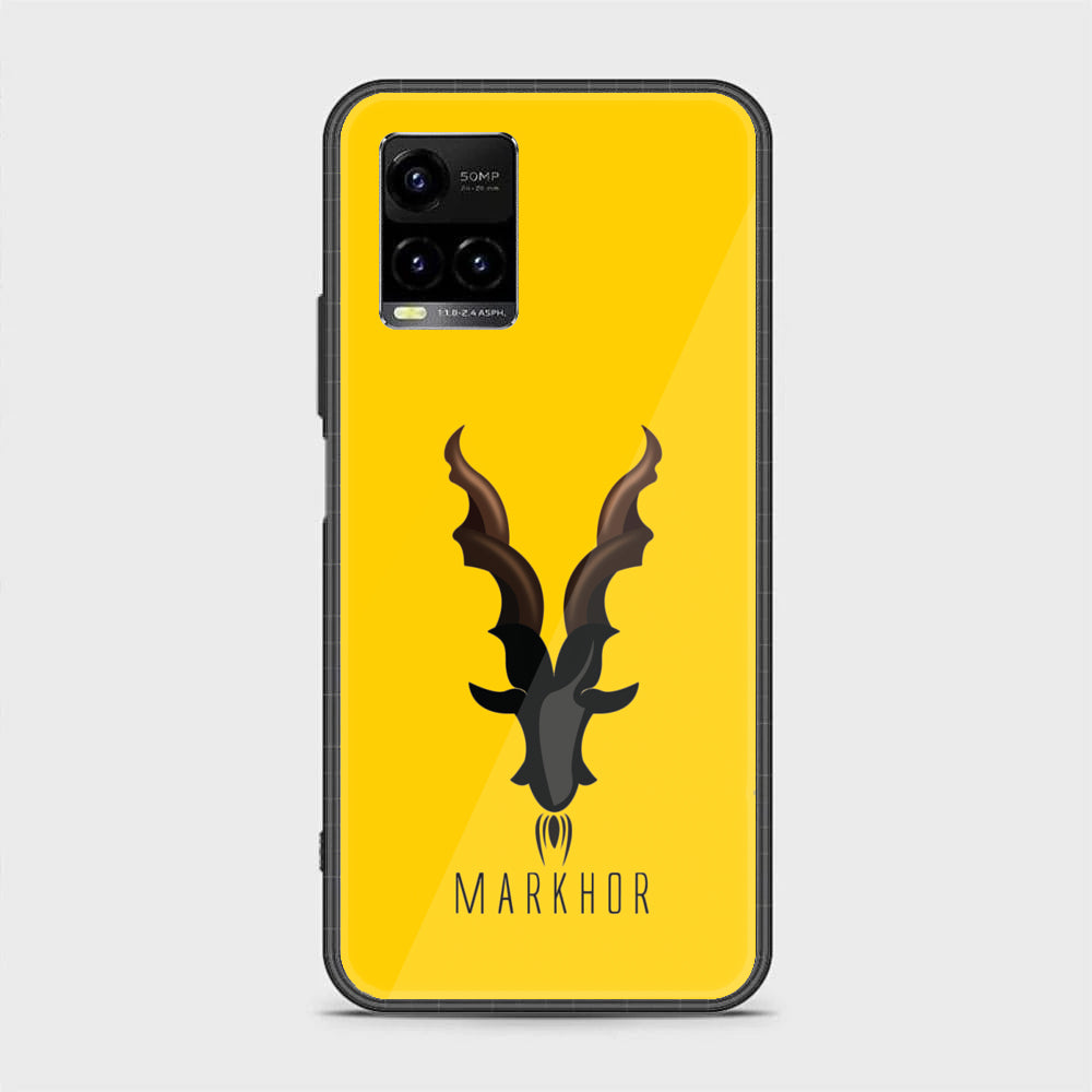 Vivo Y21 4G/ Y33s/ Y21s/ Y21A/ Y21T/Y33T - Markhor Design 1 - Premium Printed Glass soft Bumper shock Proof Case CS-35509