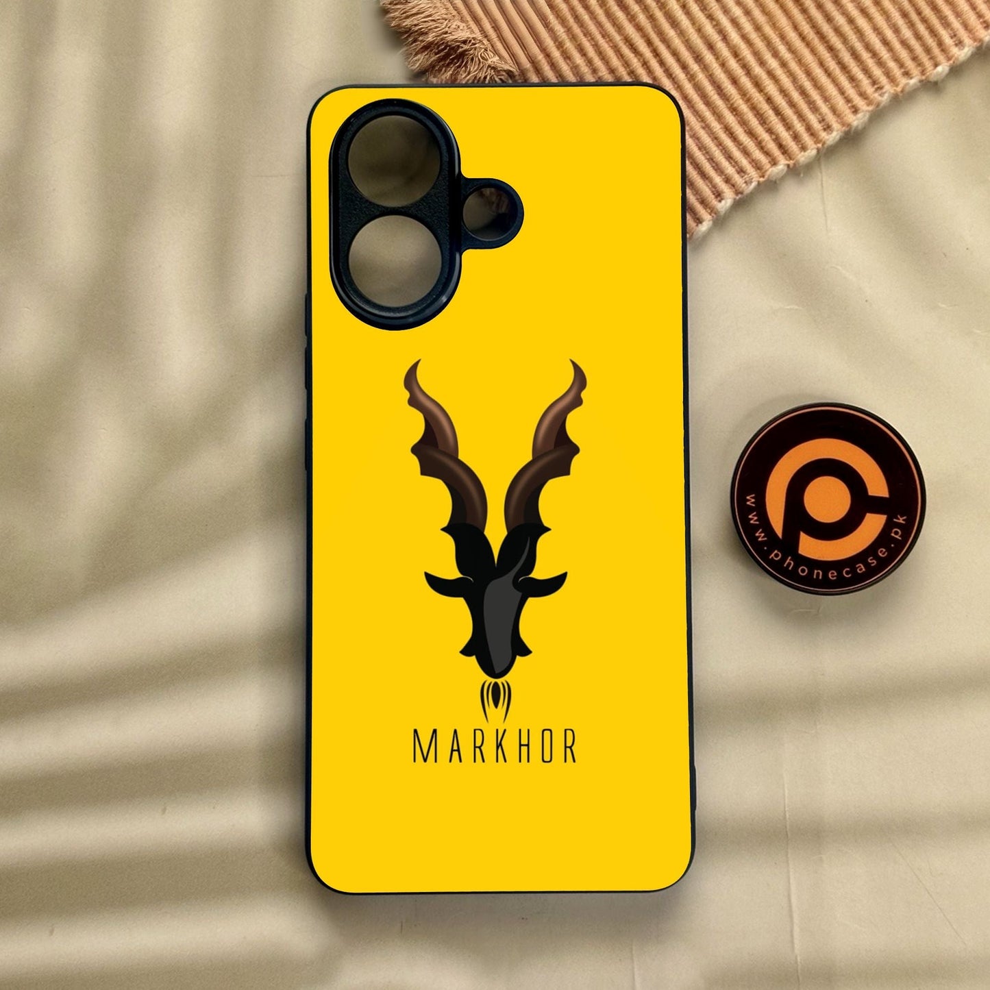 Vivo V60 Lite - Markhor Design 1 - Premium Metal Printed Soft Bumper Shock Proof Case