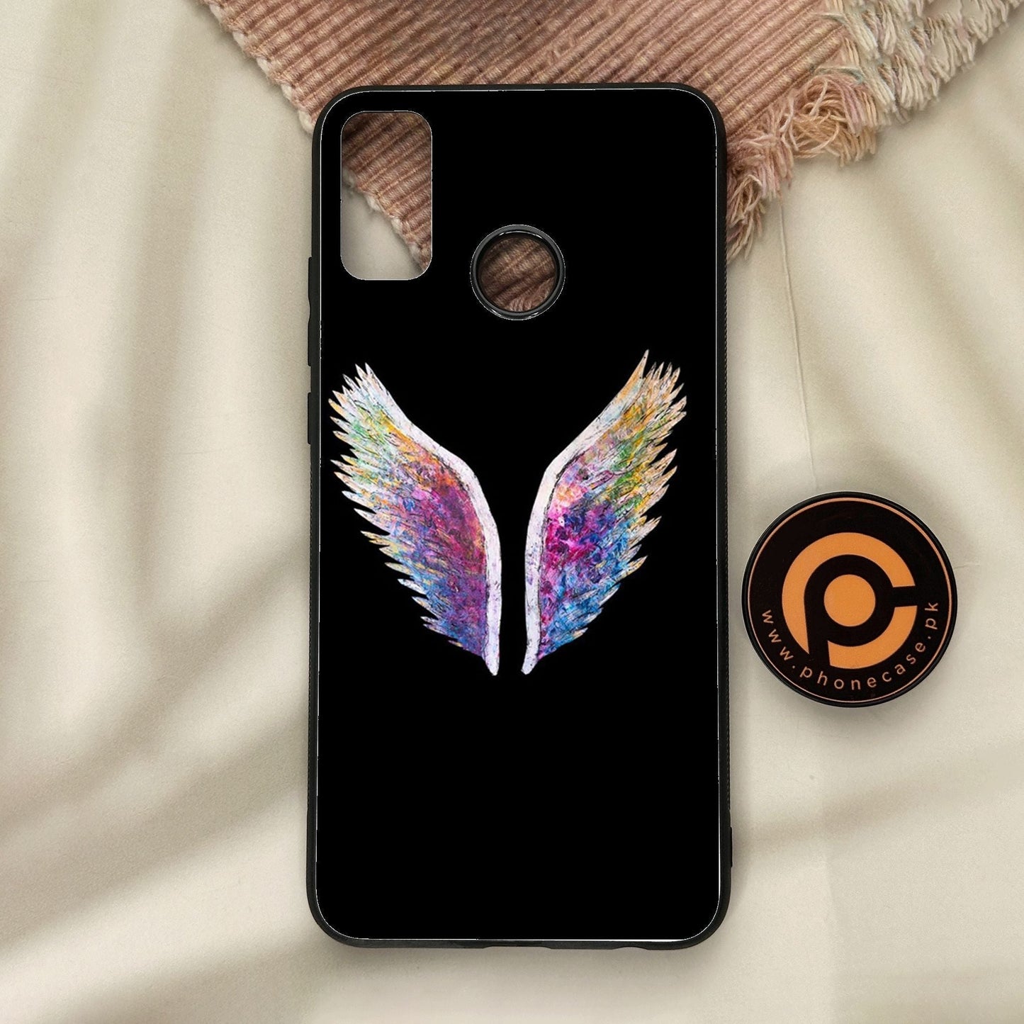 Honor 9X Lite - Angel Wings Design 3 - Premium Metal Printed Soft Bumper Shock Proof Case