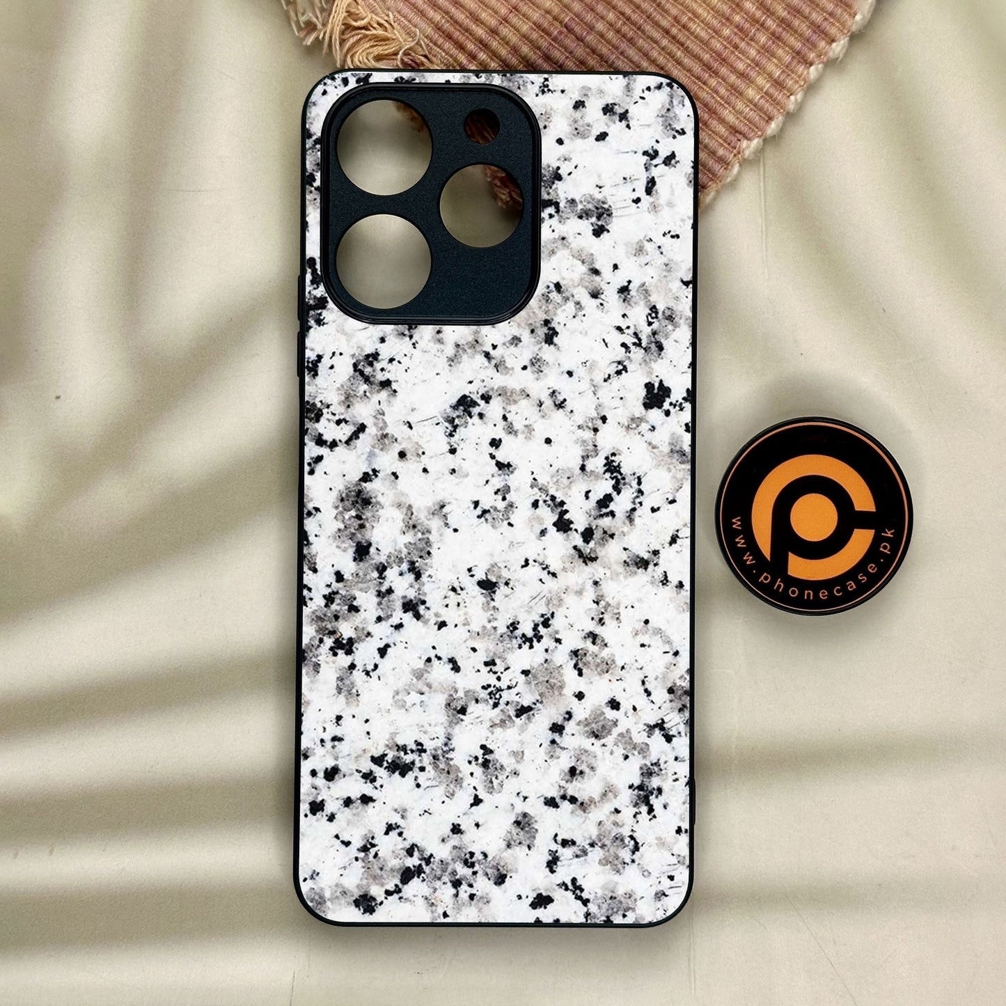 Realme Note 70 - White Design 9 - Premium Metal Printed Soft Bumper Shock Proof Case