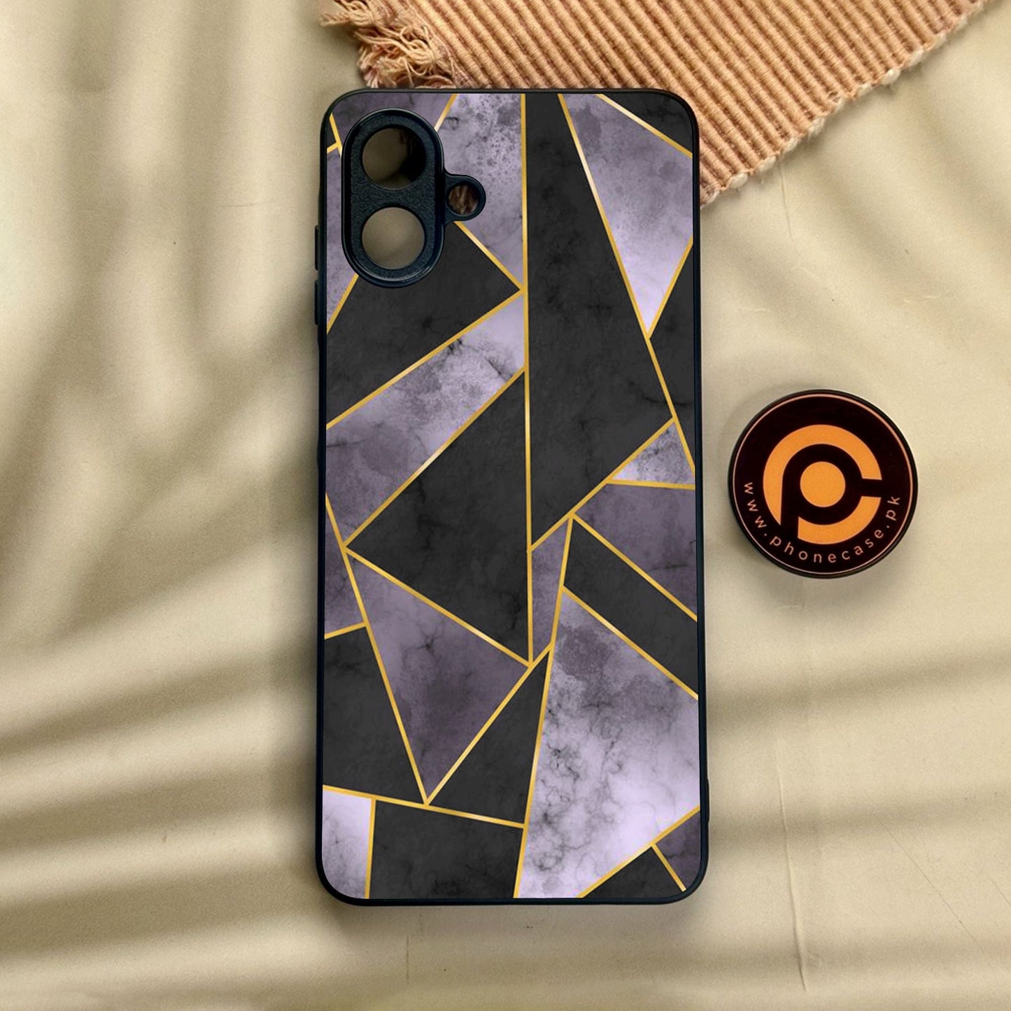 Samsung Galaxy A07 - Geometric Design 8 - Premium Metal Printed Soft Bumper Shock Proof Case