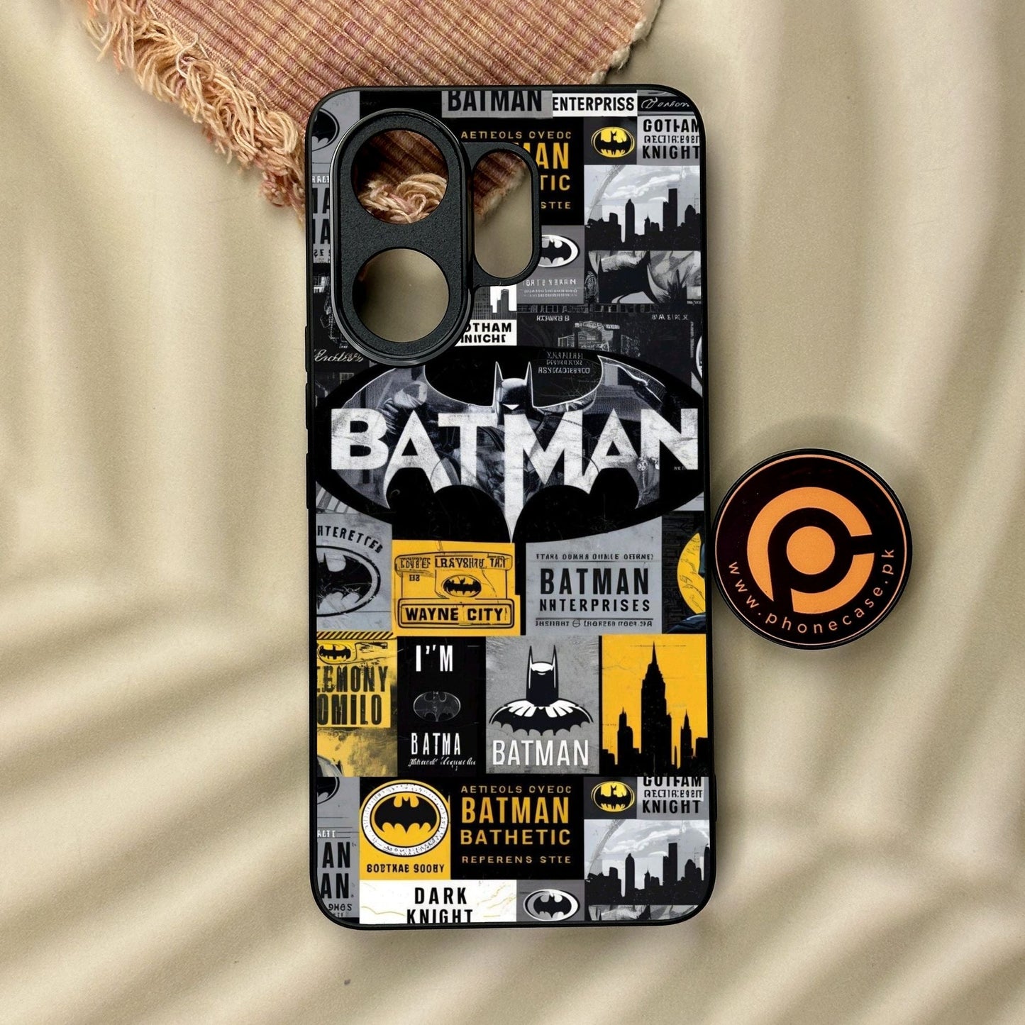 Vivo V60 - The Gotham Collage - Premium Metal Printed Soft Bumper Shock Proof Case CS-38229