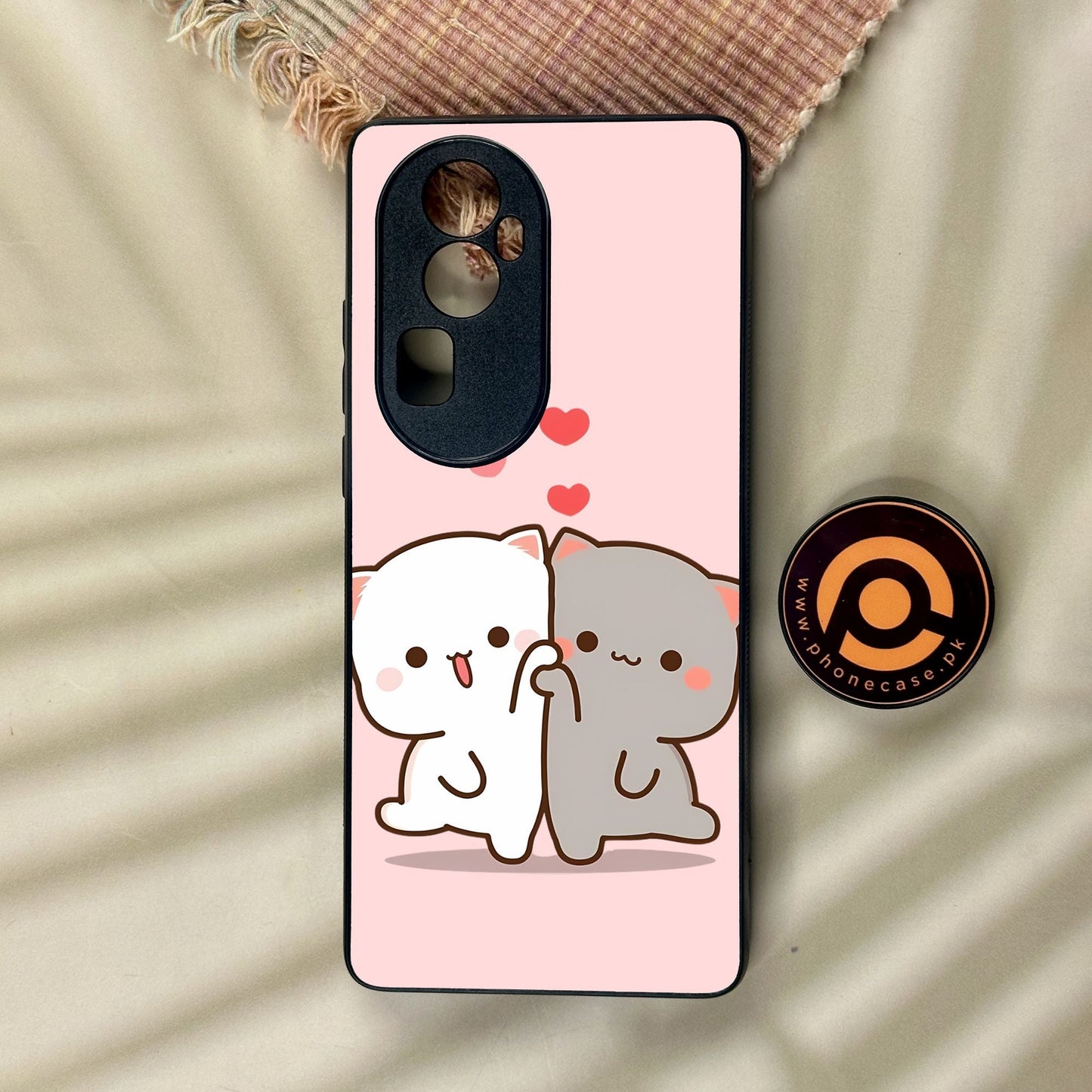 Oppo Reno 10 Pro Plus - Cute Bubu Dudu Design 6 - Premium Metal Printed Soft Bumper Shock Proof Case