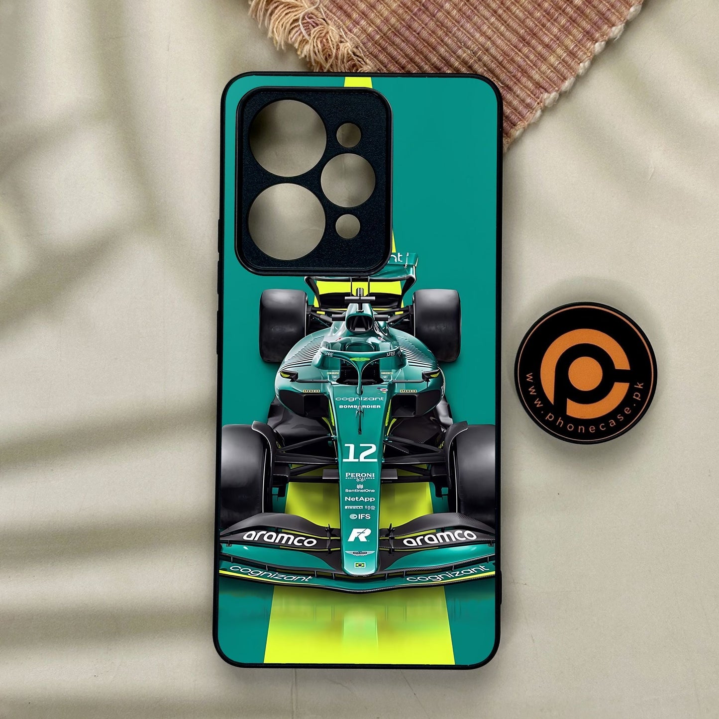 Realme 15 Pro - Formula 1 Design 6 - Premium Metal Printed Soft Bumper Shock Proof Case