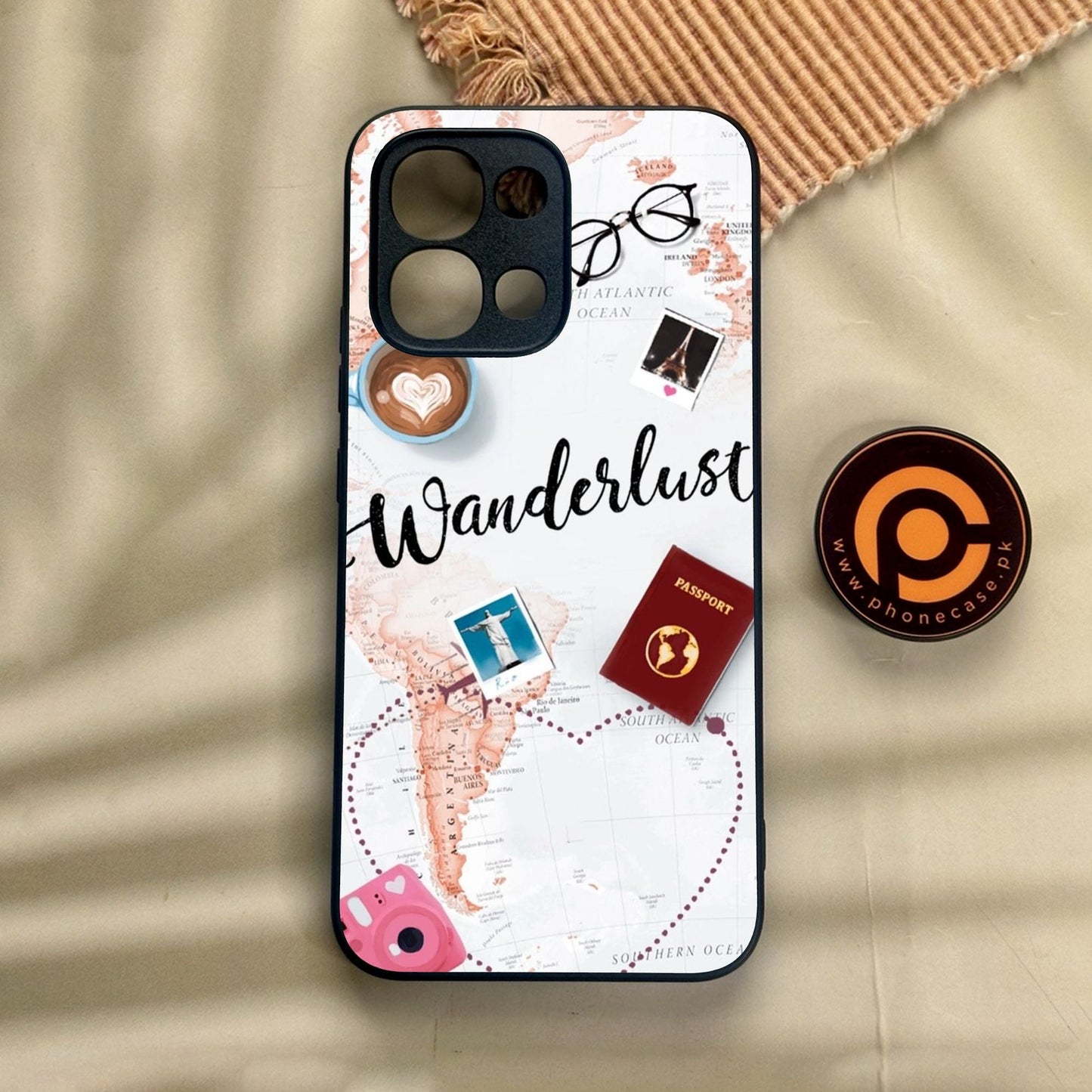 Oppo A6 Pro - World Journey - Premium Metal Printed Soft Bumper Shock Proof Case