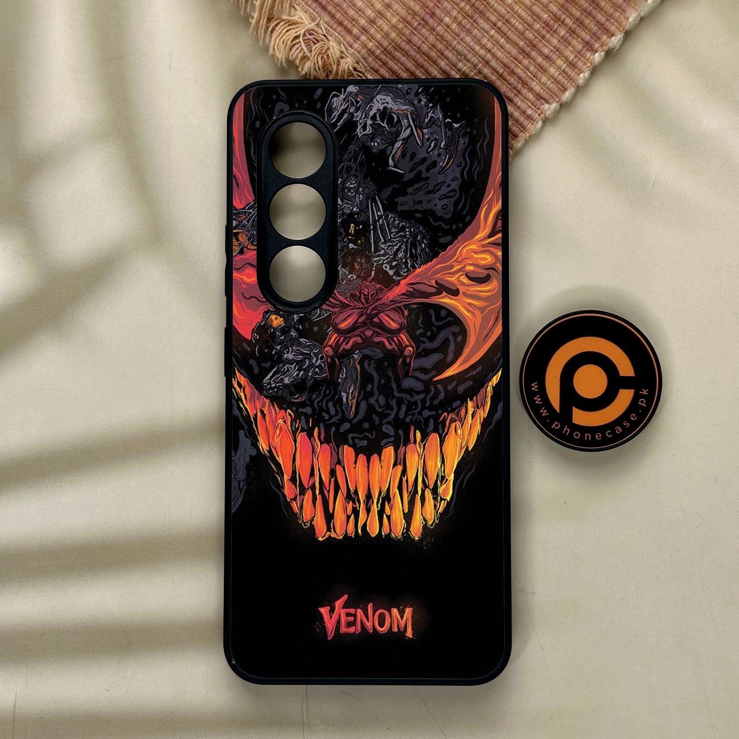 Itel S25 - Venom Case - Premium Metal Printed Soft Bumper Shock Proof Case