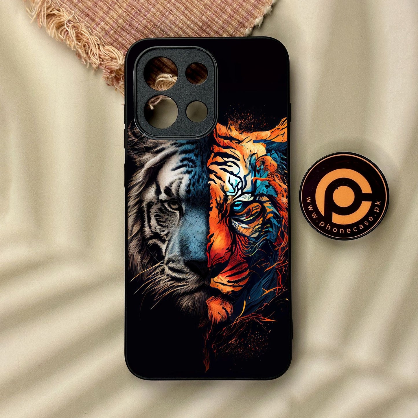 OnePlus 13T - Tiger 2.0 Design 1 - Premium Metal Printed Soft Bumper Shock Proof Case
