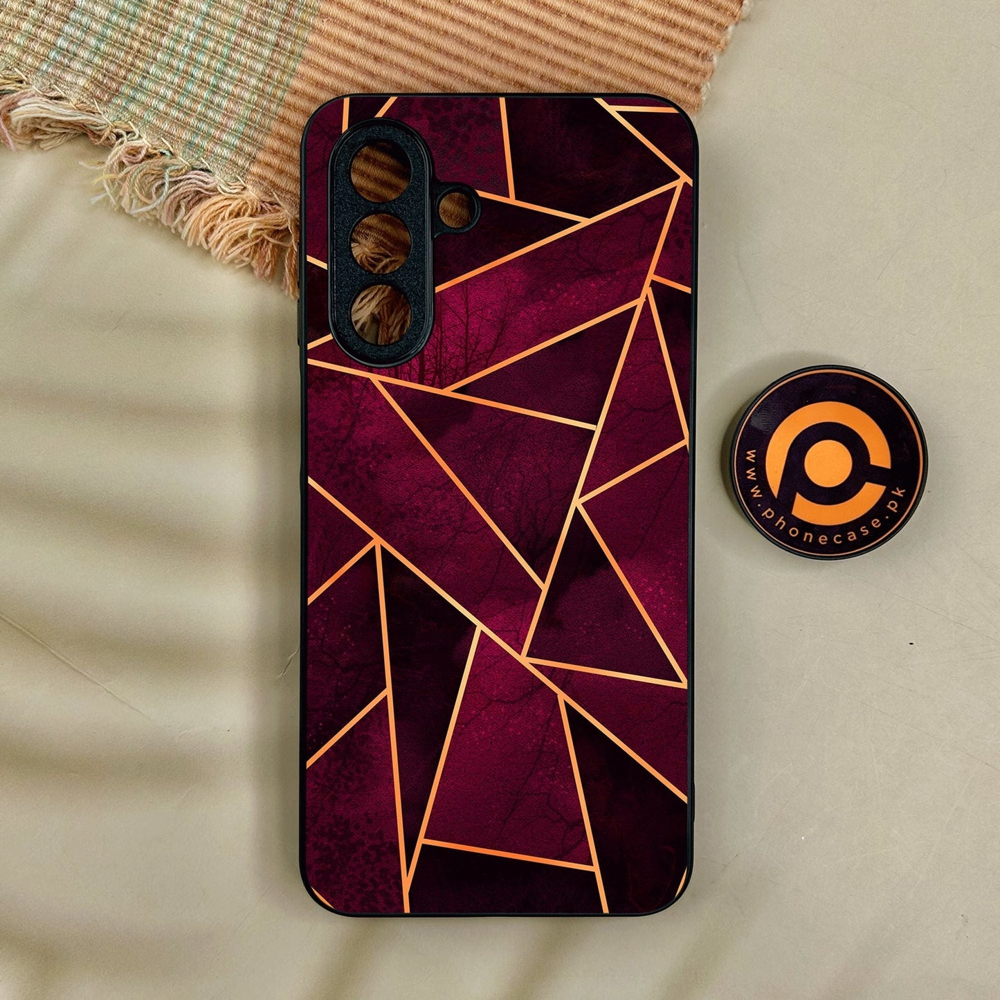 Samsung Galaxy A17 - Geometric Design 4 - Premium Metal Printed Soft Bumper Shock Proof Case