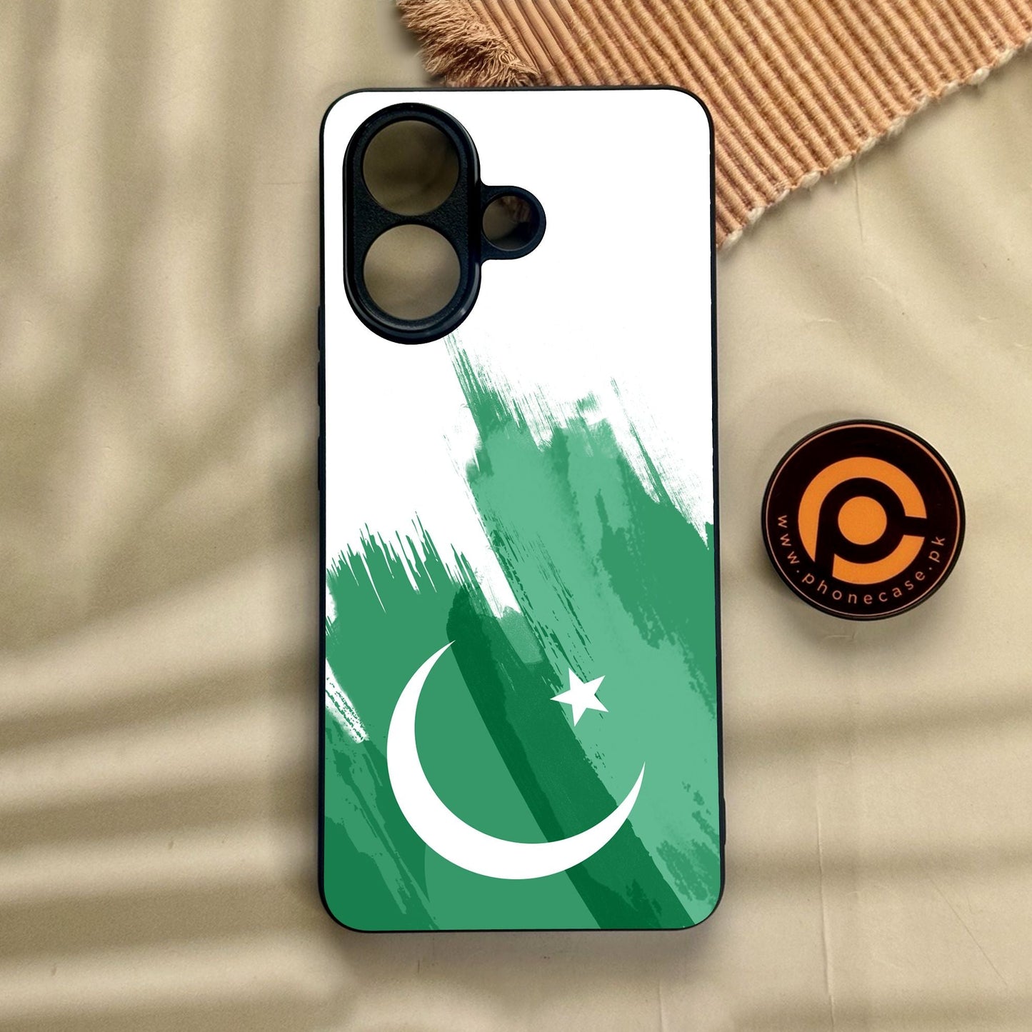 Vivo V60 Lite - Pakistan Design 8 - Premium Metal Printed Soft Bumper Shock Proof Case