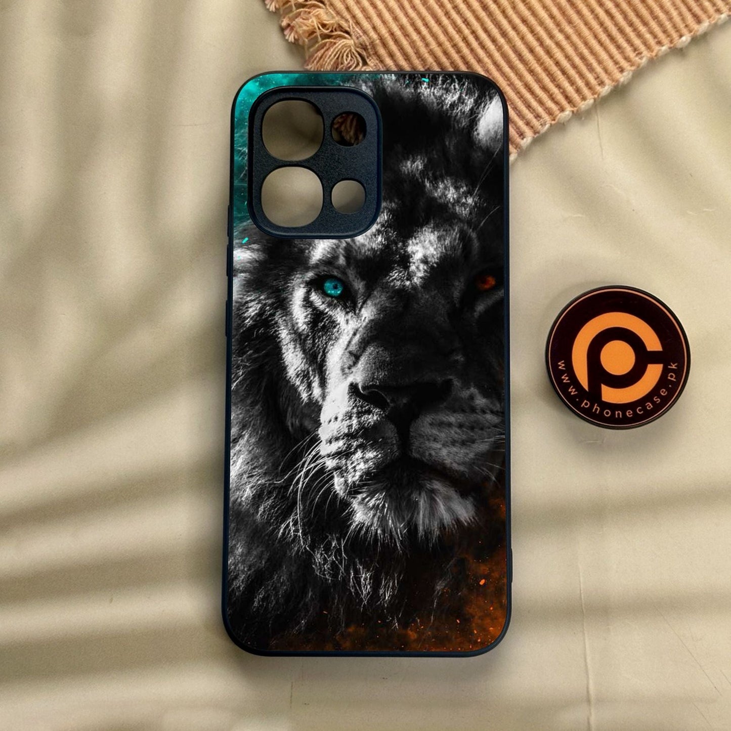 Oppo A6 Pro - Tiger Design 3 - Premium Metal Printed Soft Bumper Shock Proof Case