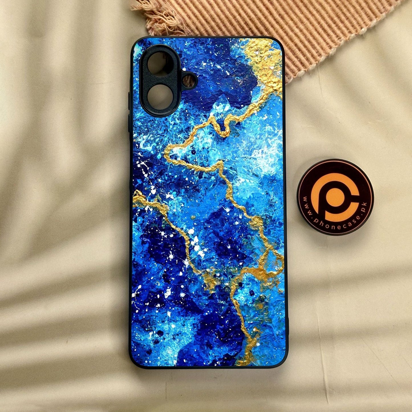 Samsung Galaxy A07 - Blue 2.0 Design 4 - Premium Metal Printed Soft Bumper Shock Proof Case