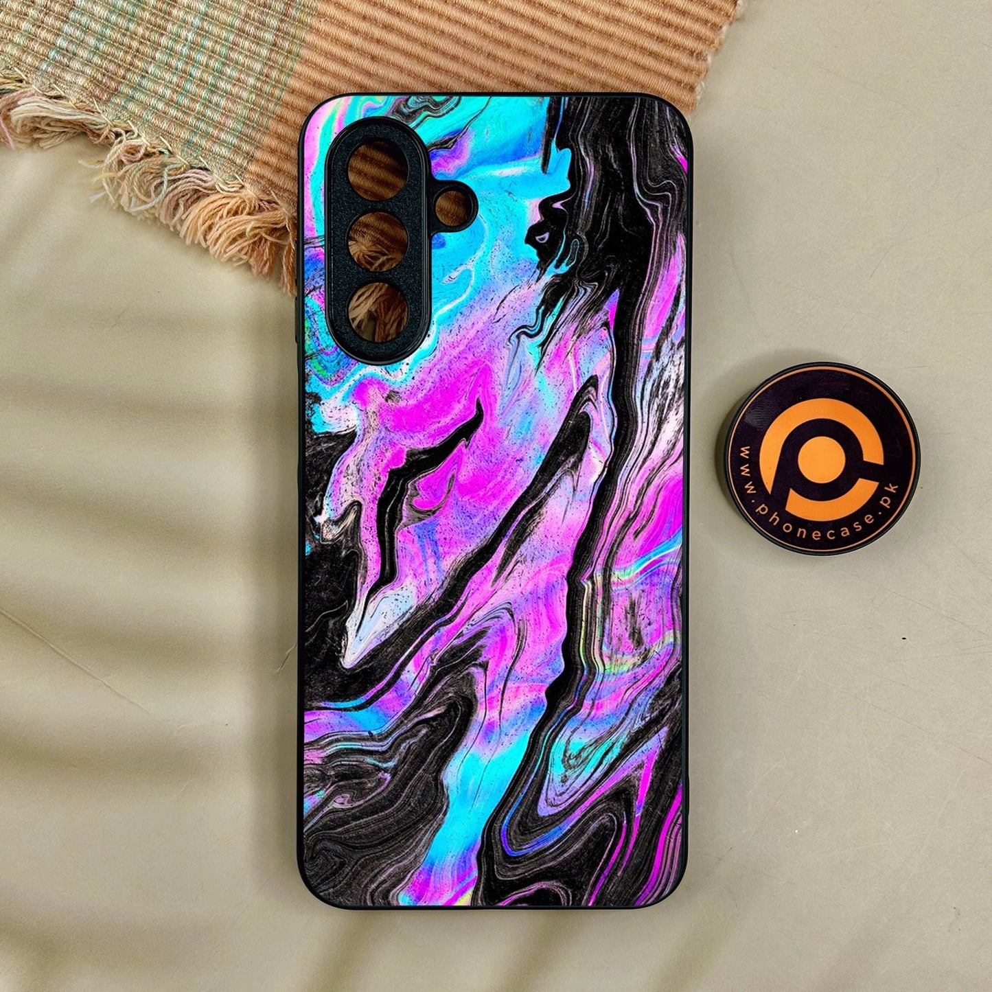 Samsung Galaxy A17 - Cosmic Inferno - Premium Metal Printed Soft Bumper Shock Proof Case