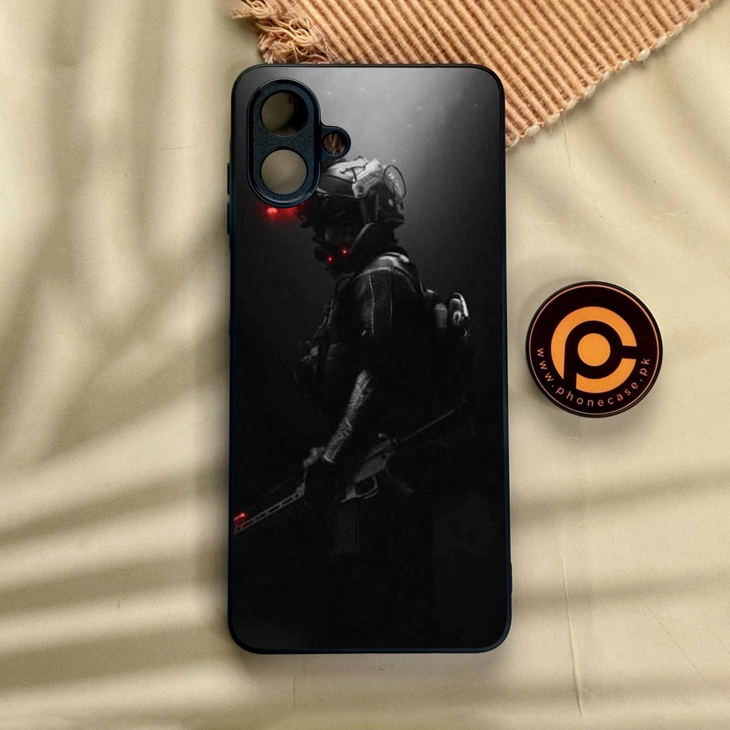 Samsung Galaxy A07 - Black Art Design 9 - Premium Metal Printed Soft Bumper Shock Proof Case