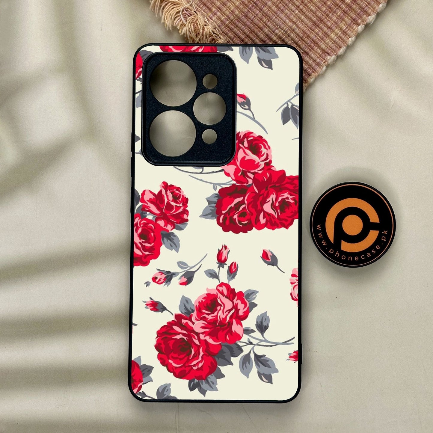 Realme 15 Pro - Floral Series Design 8 - Premium Metal Printed Soft Bumper Shock Proof Case