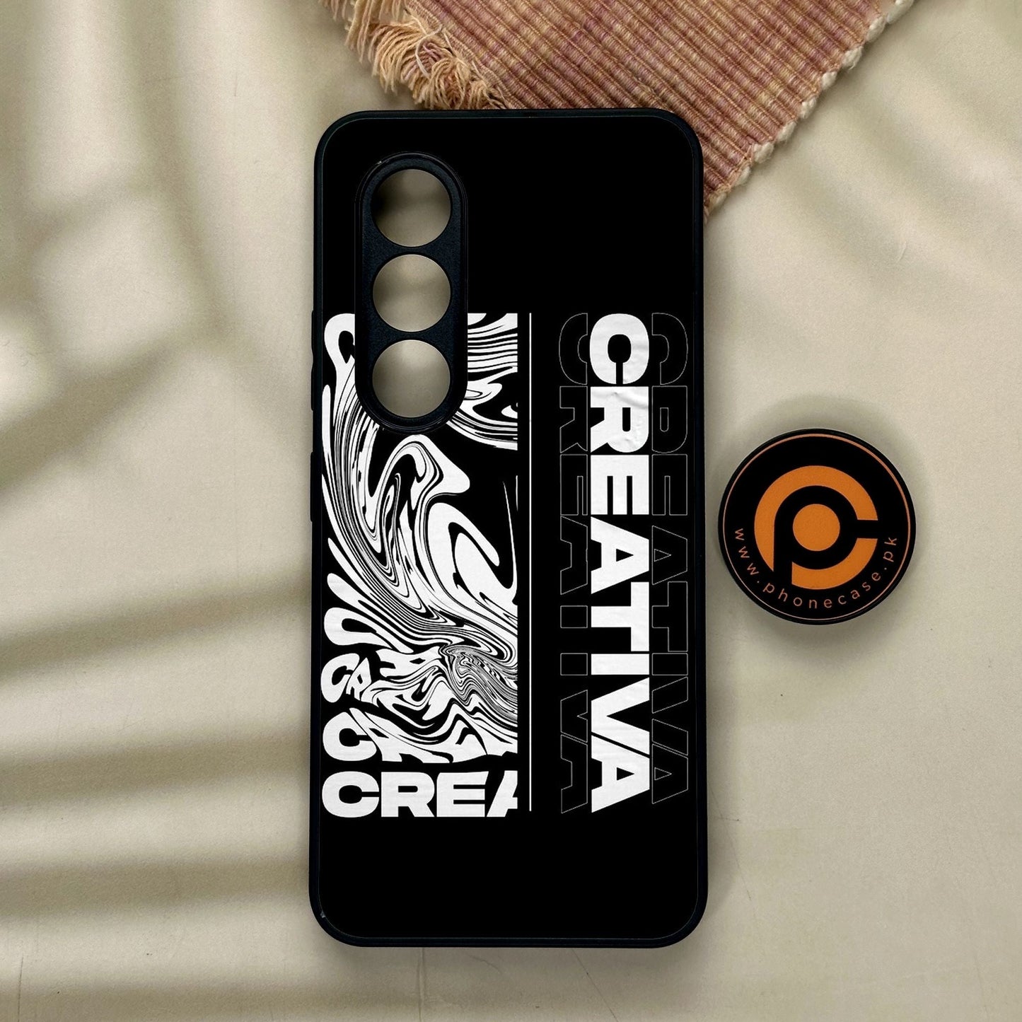 Itel S25 - Creative - Premium Metal Printed Soft Bumper Shock Proof Case