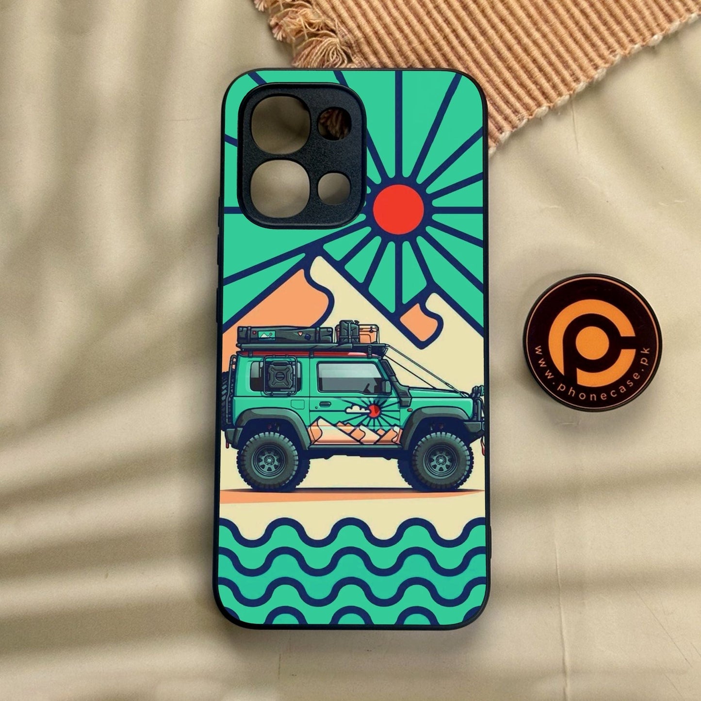 Oppo A6 Pro - Suzuki Jimny Design - Premium Metal Printed Soft Bumper Shock Proof Case