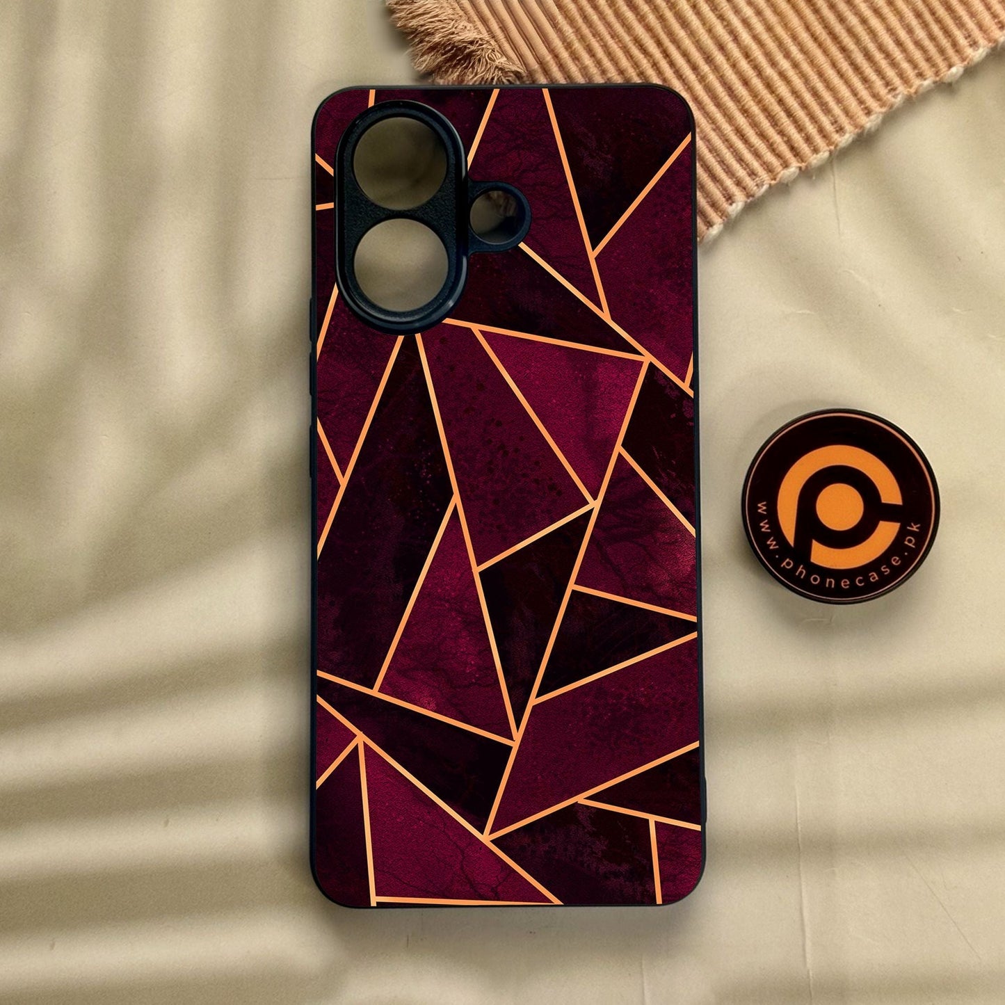 Vivo V60 Lite - Geometric Design 7 - Premium Metal Printed Soft Bumper Shock Proof Case