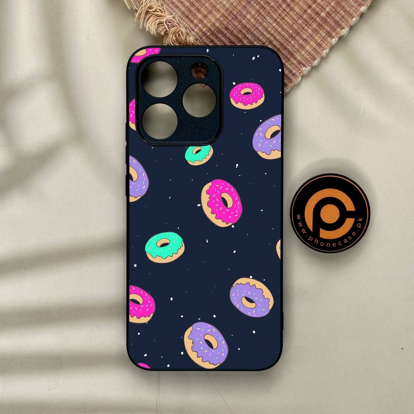 Realme 15T - Colorful Donuts - Premium Metal Printed Soft Bumper Shock Proof Case