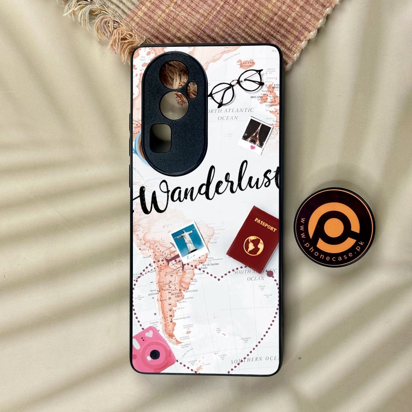 Oppo Reno 10 Pro Plus - World Journey - Premium Metal Printed Soft Bumper Shock Proof Case