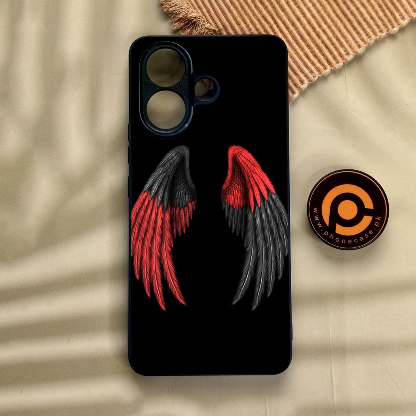 Vivo V60 Lite - Angel Wings Design 7 - Premium Metal Printed Soft Bumper Shock Proof Case