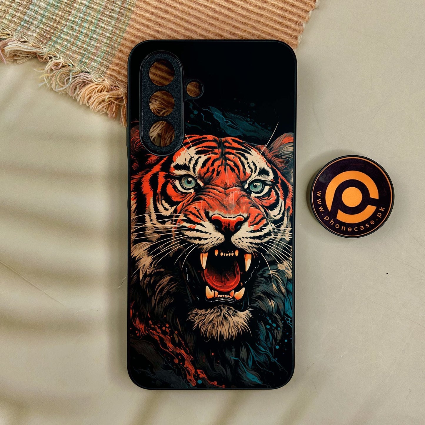 Samsung Galaxy A17 - Tiger 2.0 Design 3 - Premium Metal Printed Soft Bumper Shock Proof Case