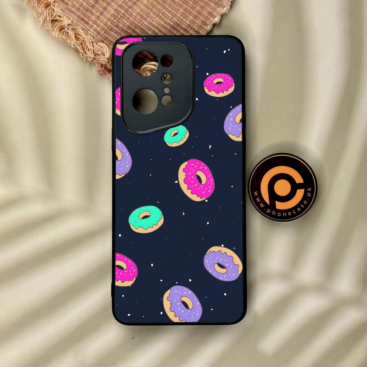Oppo Find X5 Pro - Colorful Donuts - Premium Metal Printed Soft Bumper Shock Proof Case