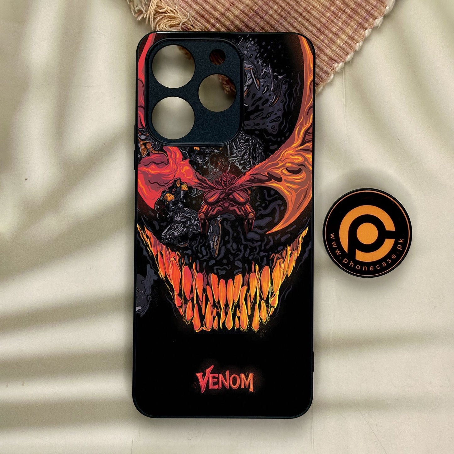 Realme Note 70 - Venom Case - Premium Metal Printed Soft Bumper Shock Proof Case