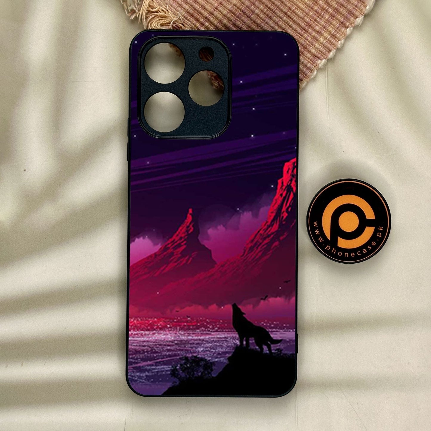 Realme Note 70 - Wolf Design 7 - Premium Metal Printed Soft Bumper Shock Proof Case