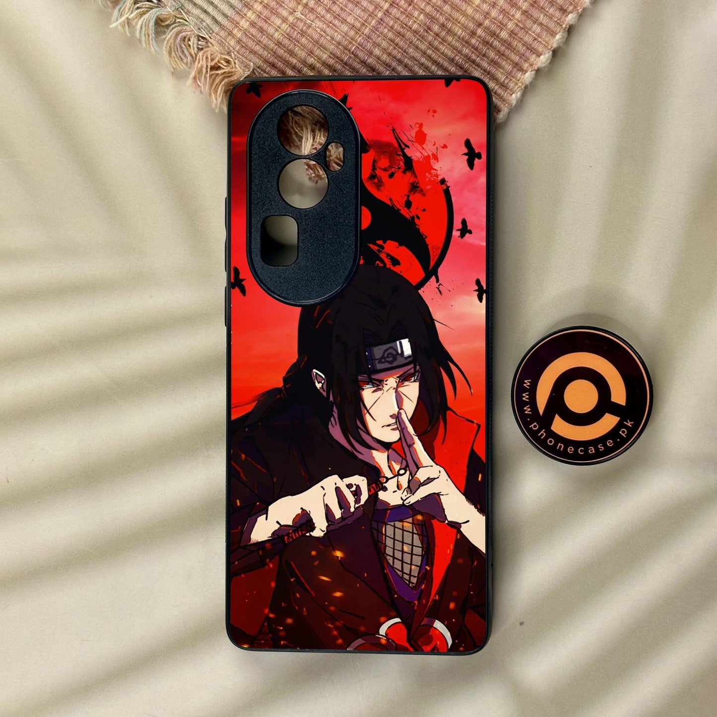 Oppo Reno 10 Pro Plus - Uchiha Itachi - Premium Metal Printed Soft Bumper Shock Proof Case