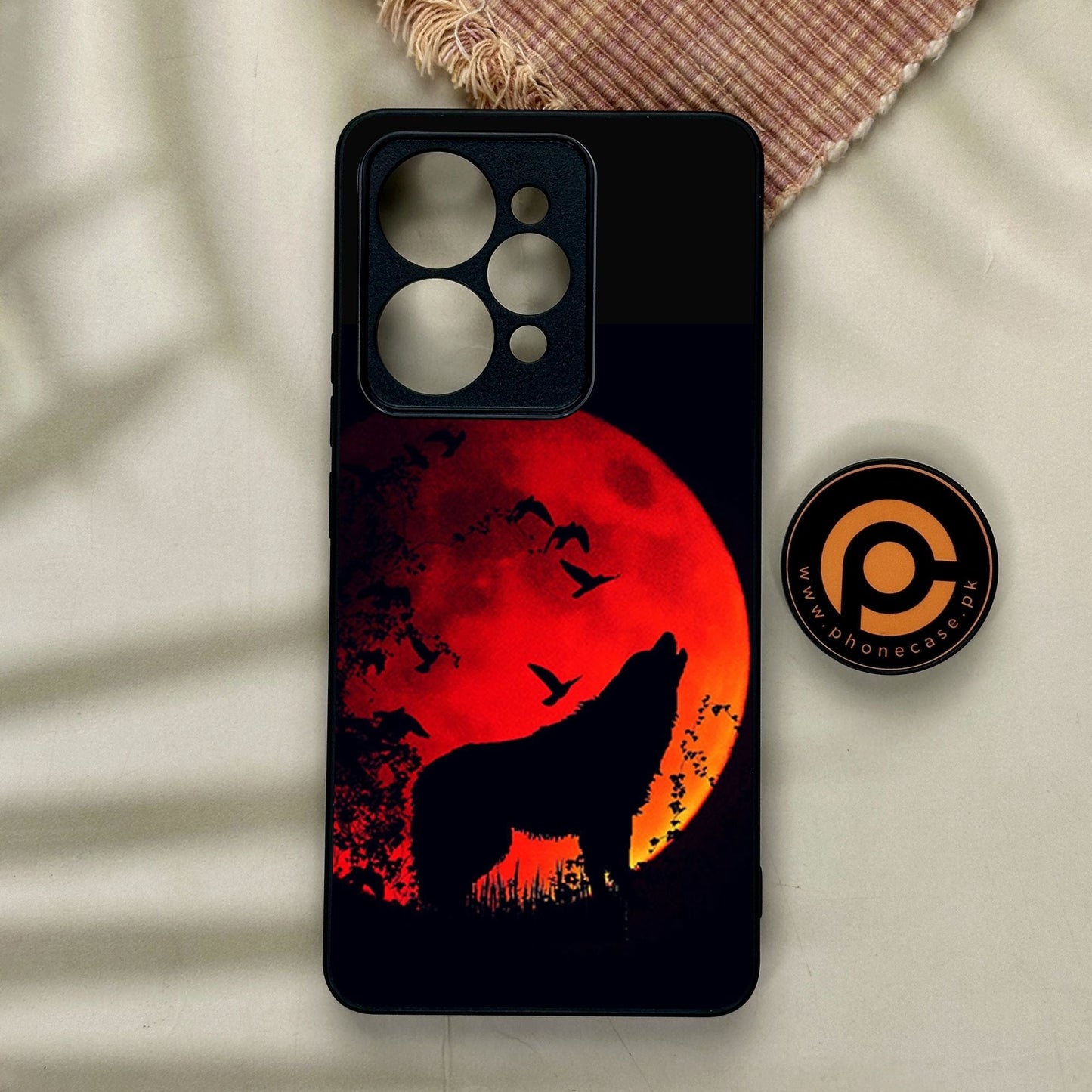 Realme 15 - Wolf Design 1 - Premium Metal Printed Soft Bumper Shock Proof Case