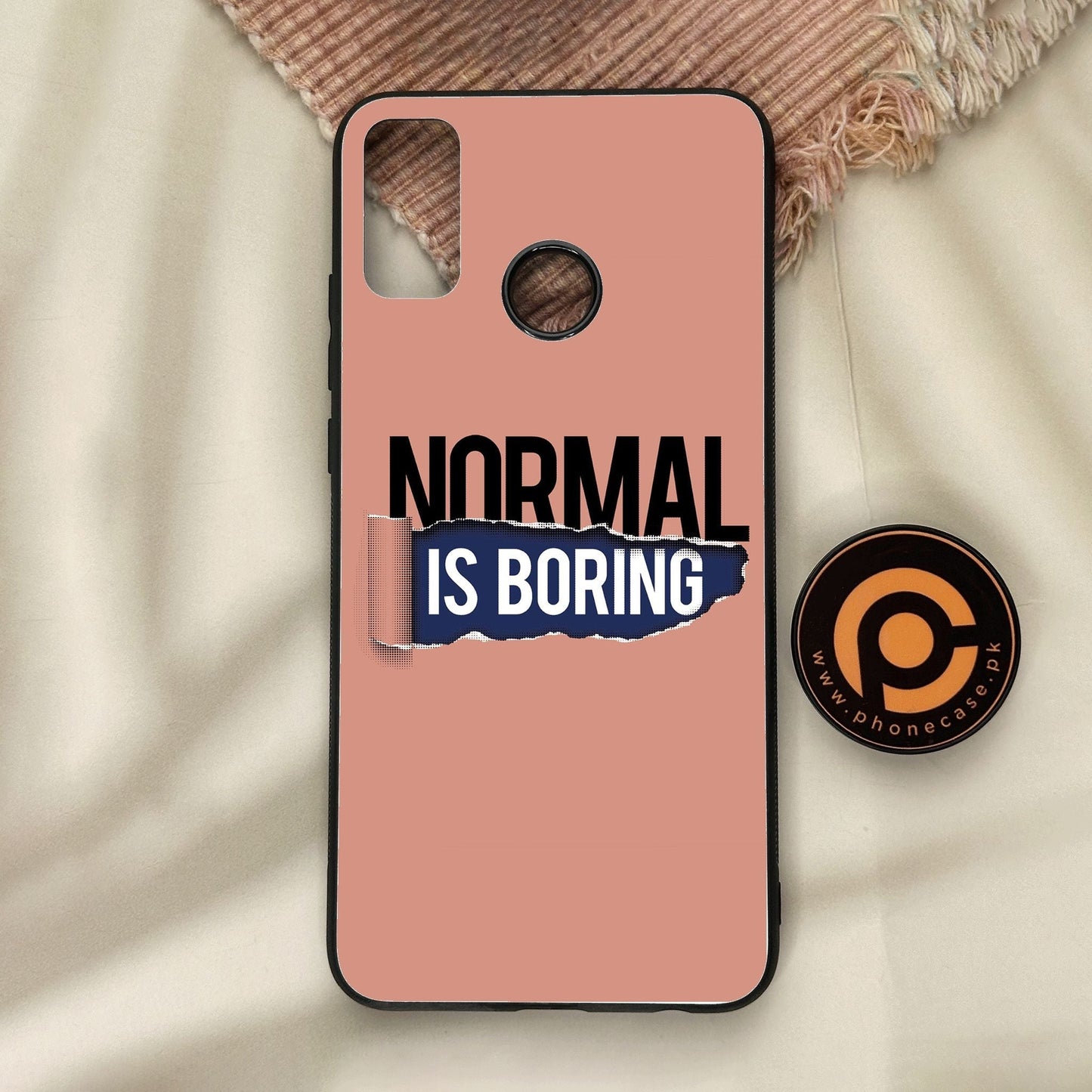 Honor 9X Lite - Normal Is Boring Design - Premium Metal Printed Soft Bumper Shock Proof Case
