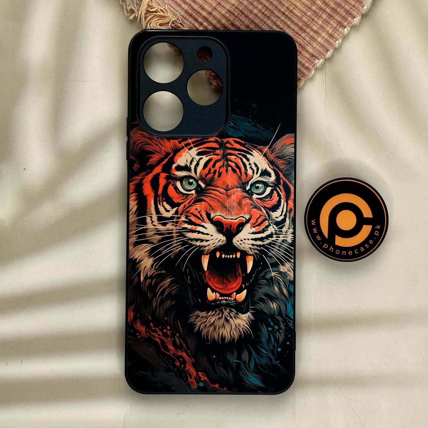 Realme Note 70 - Tiger 2.0 Design 3 - Premium Metal Printed Soft Bumper Shock Proof Case