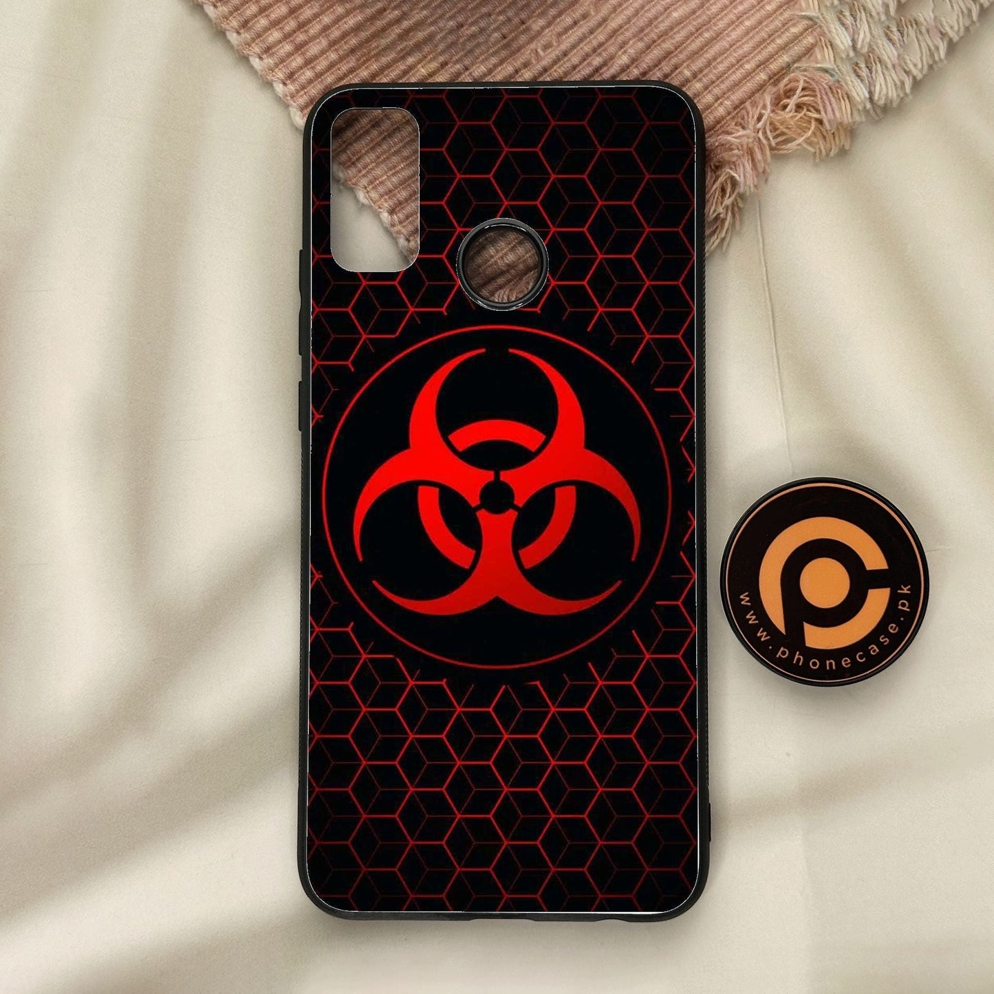 Honor 9X Lite - Biohazard Design 8 - Premium Metal Printed Soft Bumper Shock Proof Case