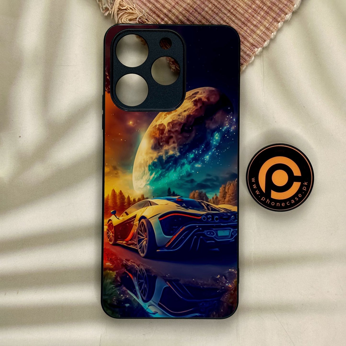 Realme Note 70 - Racing Design 5 - Premium Metal Printed Soft Bumper Shock Proof Case