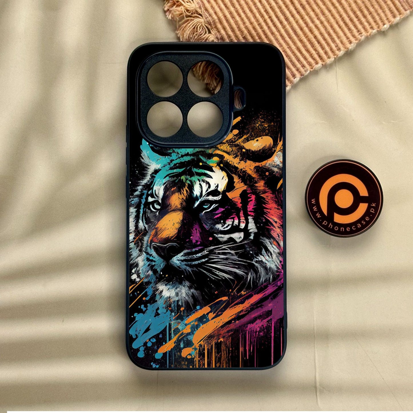 Xiaomi 15T Pro - Tiger 2.0 Design 9 - Premium Metal Printed Soft Bumper Shock Proof Case