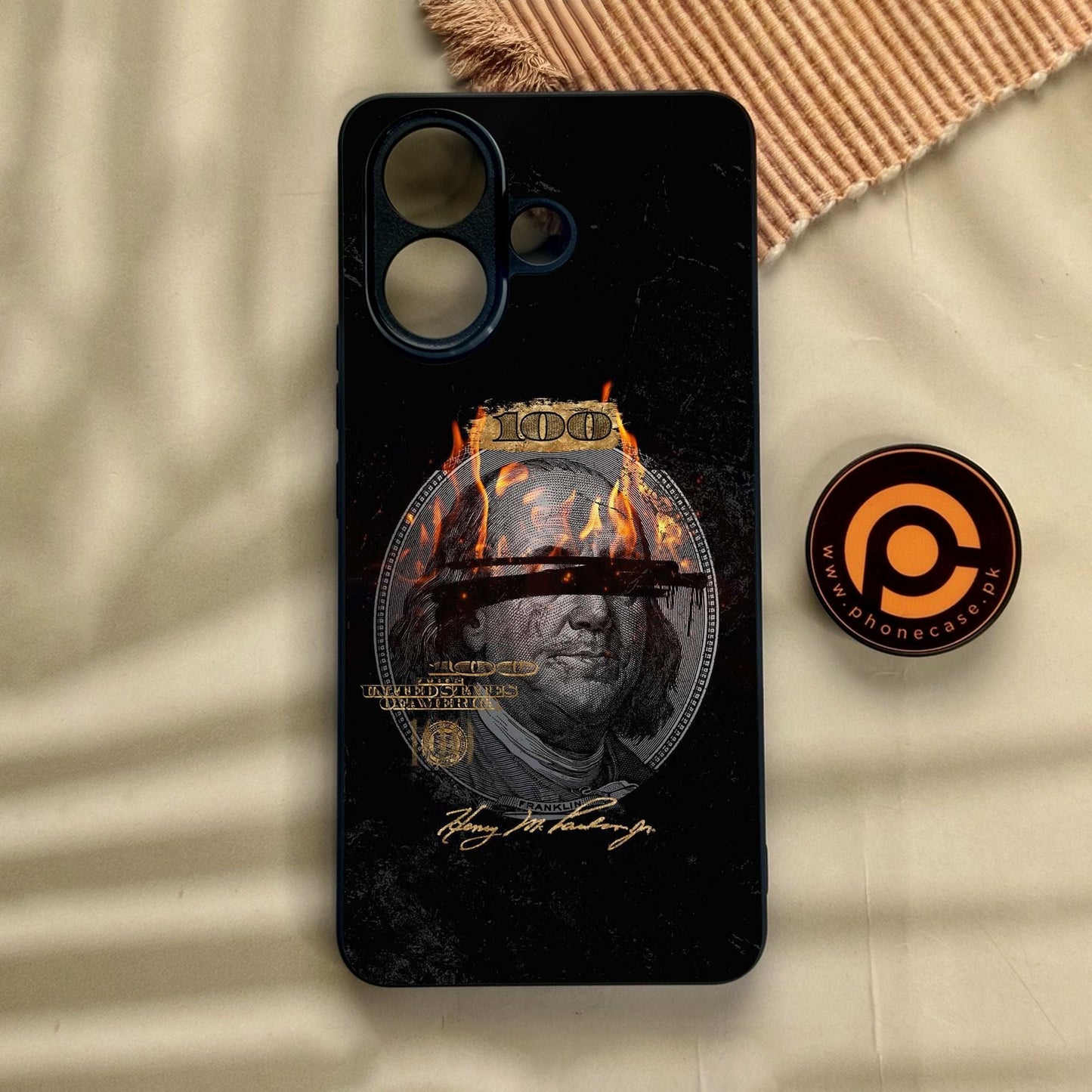 Vivo V60 Lite - Dollar Design 10 - Premium Metal Printed Soft Bumper Shock Proof Case