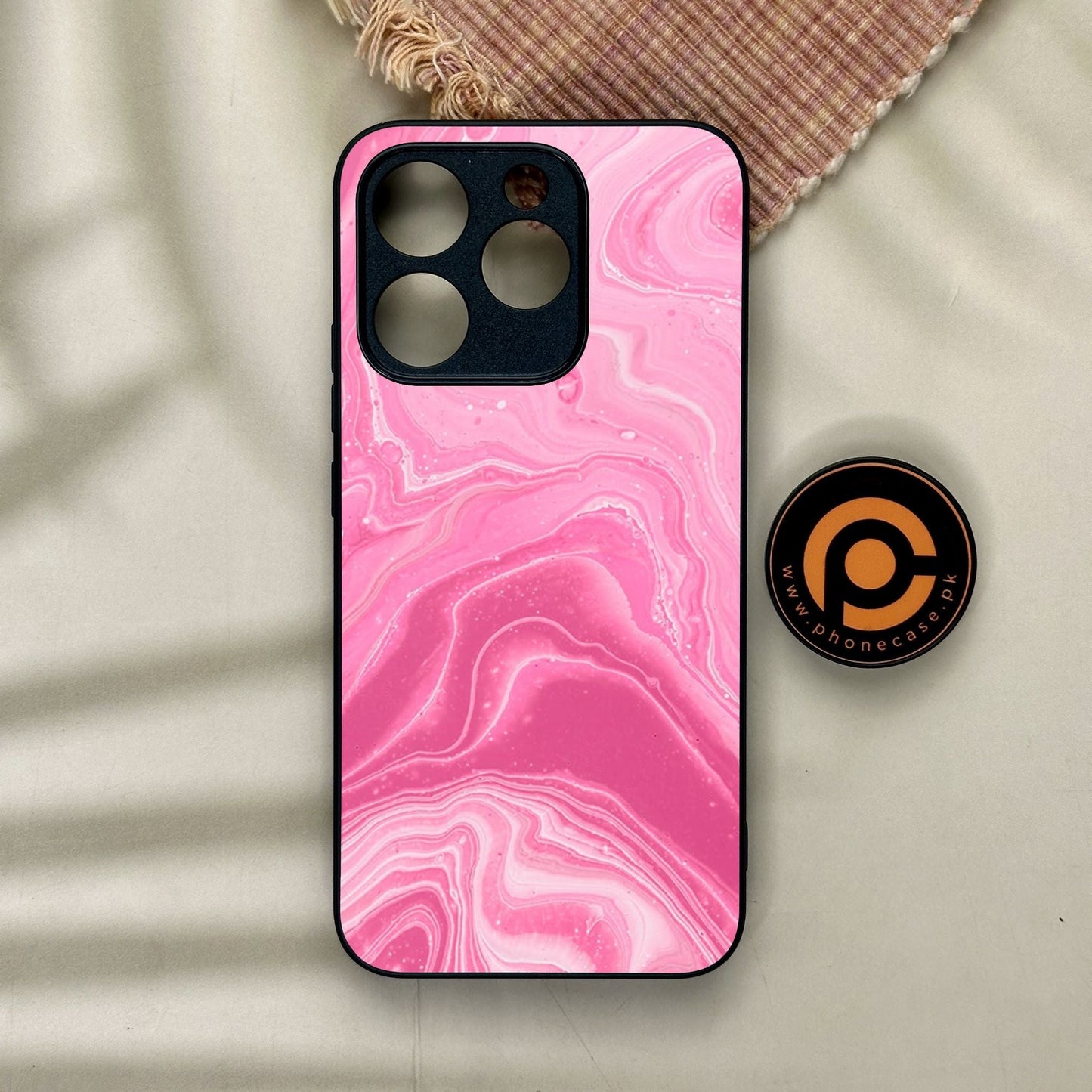 Realme 15T - Pink Design 3 - Premium Metal Printed Soft Bumper Shock Proof Case