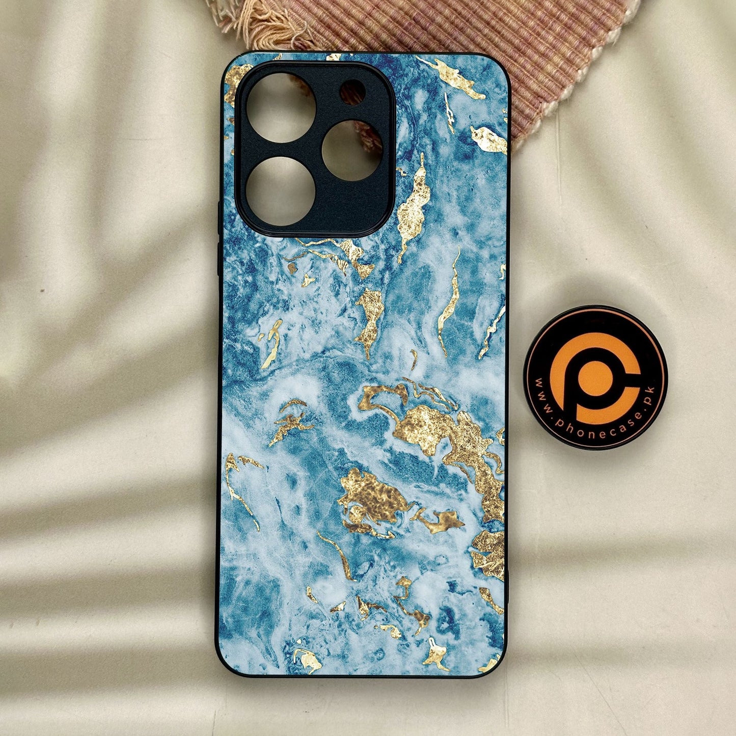 Realme Note 70 - Blue 2.0 Design 7 - Premium Metal Printed Soft Bumper Shock Proof Case