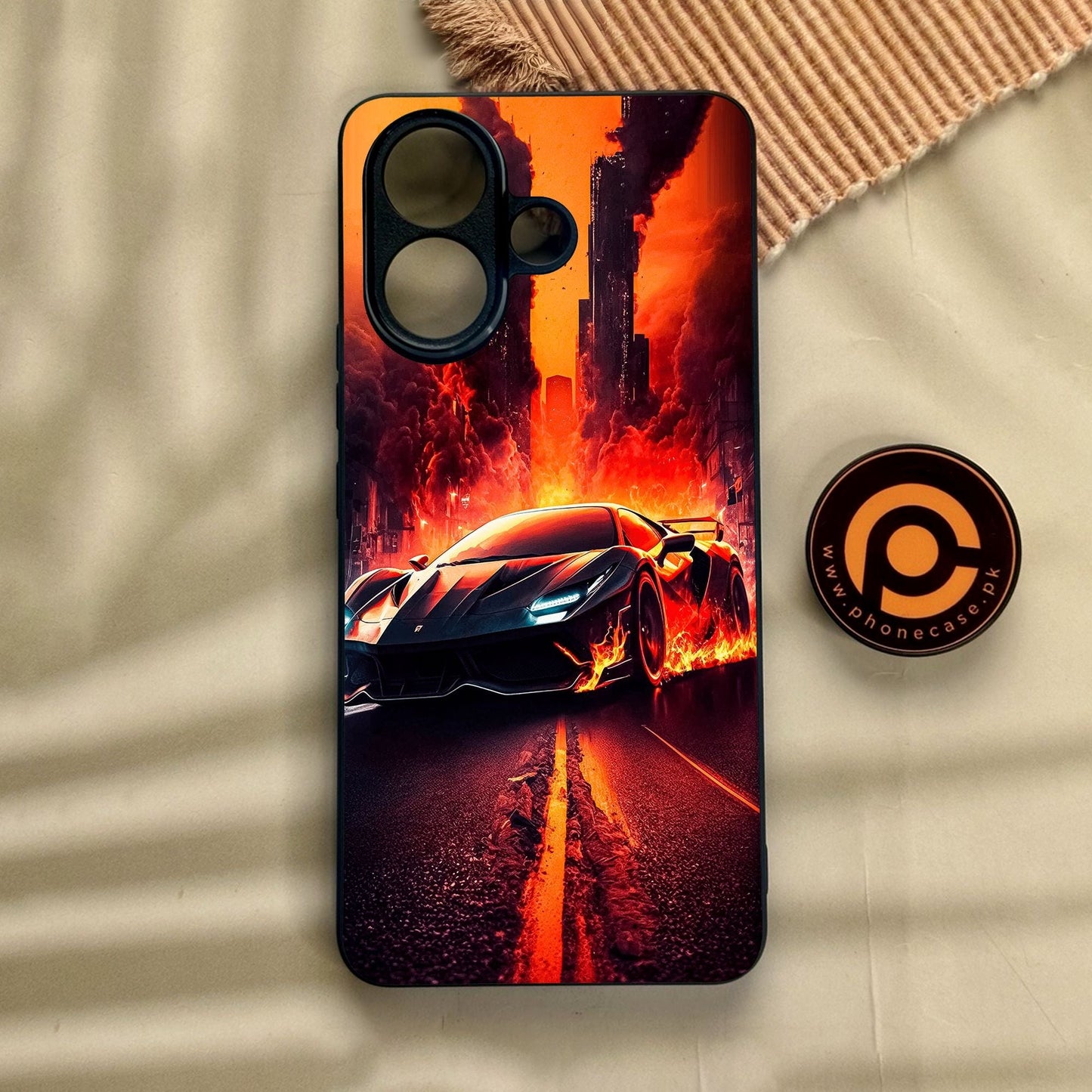 Vivo V60 Lite - Racing Design 1 - Premium Metal Printed Soft Bumper Shock Proof Case