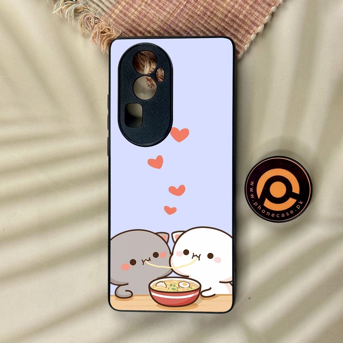 Oppo Reno 10 Pro Plus - Cute Bubu Dudu Design 10 - Premium Metal Printed Soft Bumper Shock Proof Case