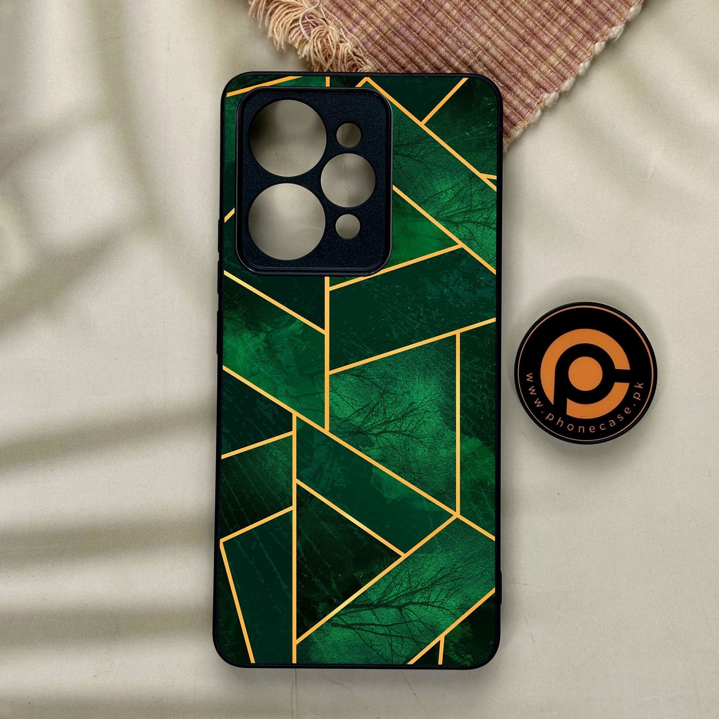 Realme 15 Pro - Geometric Design 10 - Premium Metal Printed Soft Bumper Shock Proof Case