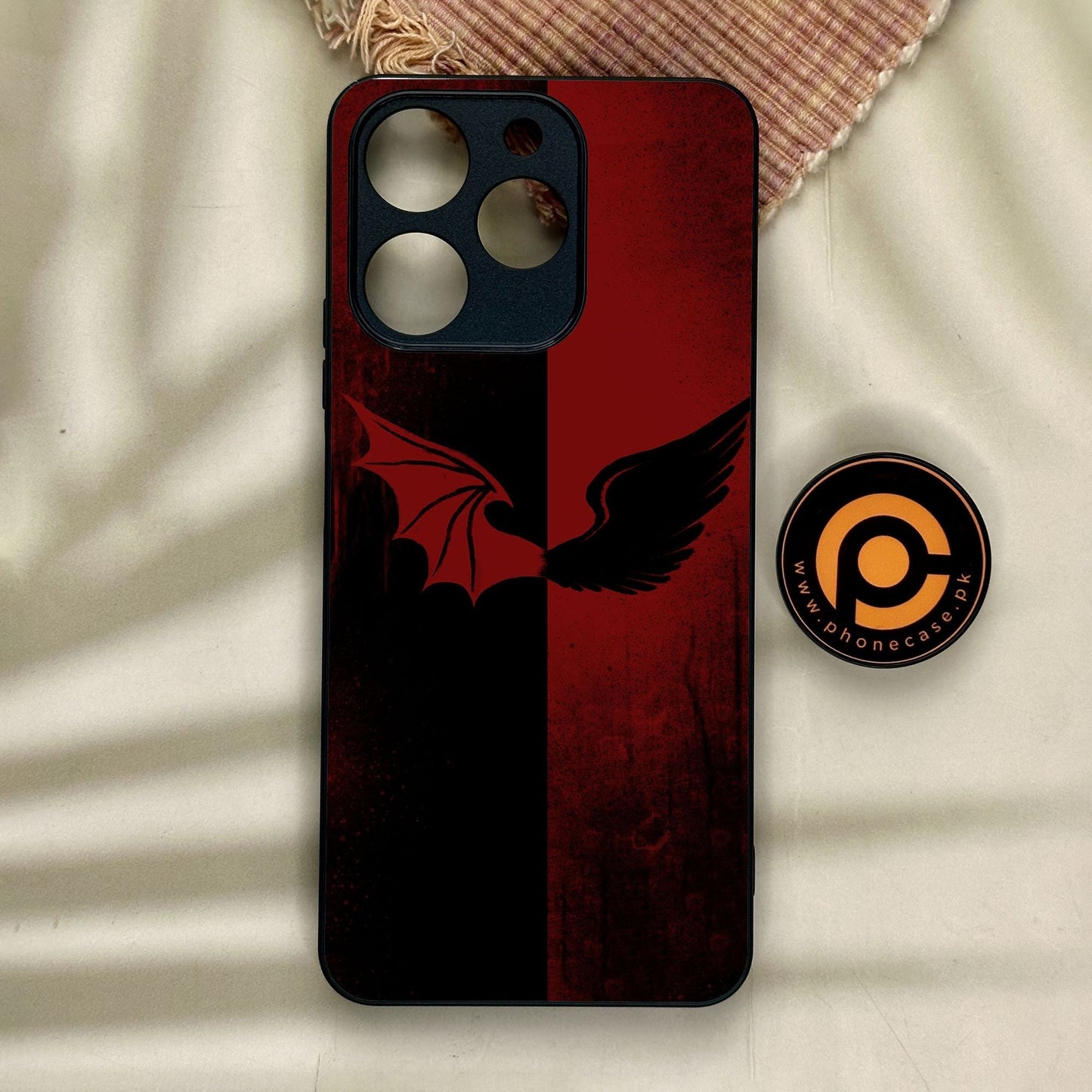 Realme Note 70 - Angel 2.0 Design 6 - Premium Metal Printed Soft Bumper Shock Proof Case