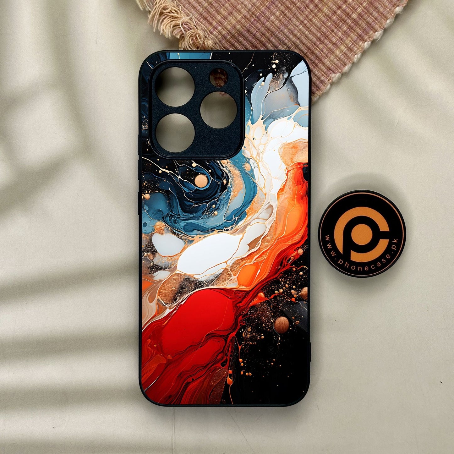 Realme 15T - Liquid Design 9 - Premium Metal Printed Soft Bumper Shock Proof Case